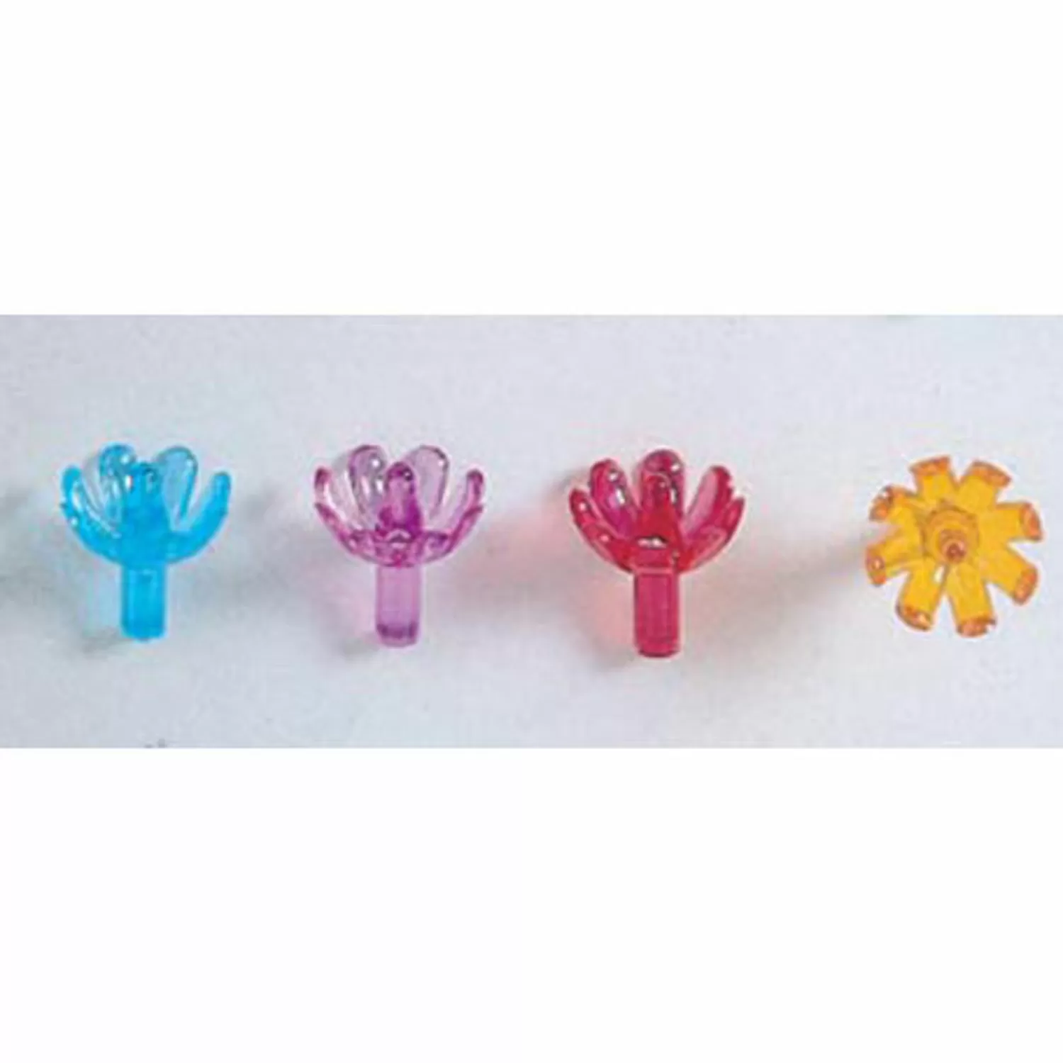 The Jolly Christmas Shop Ceramic Christmas Trees | 100 Pack 5/8" Multi Color Ceramic Tree Plastic Replacement Flower Pins P0669