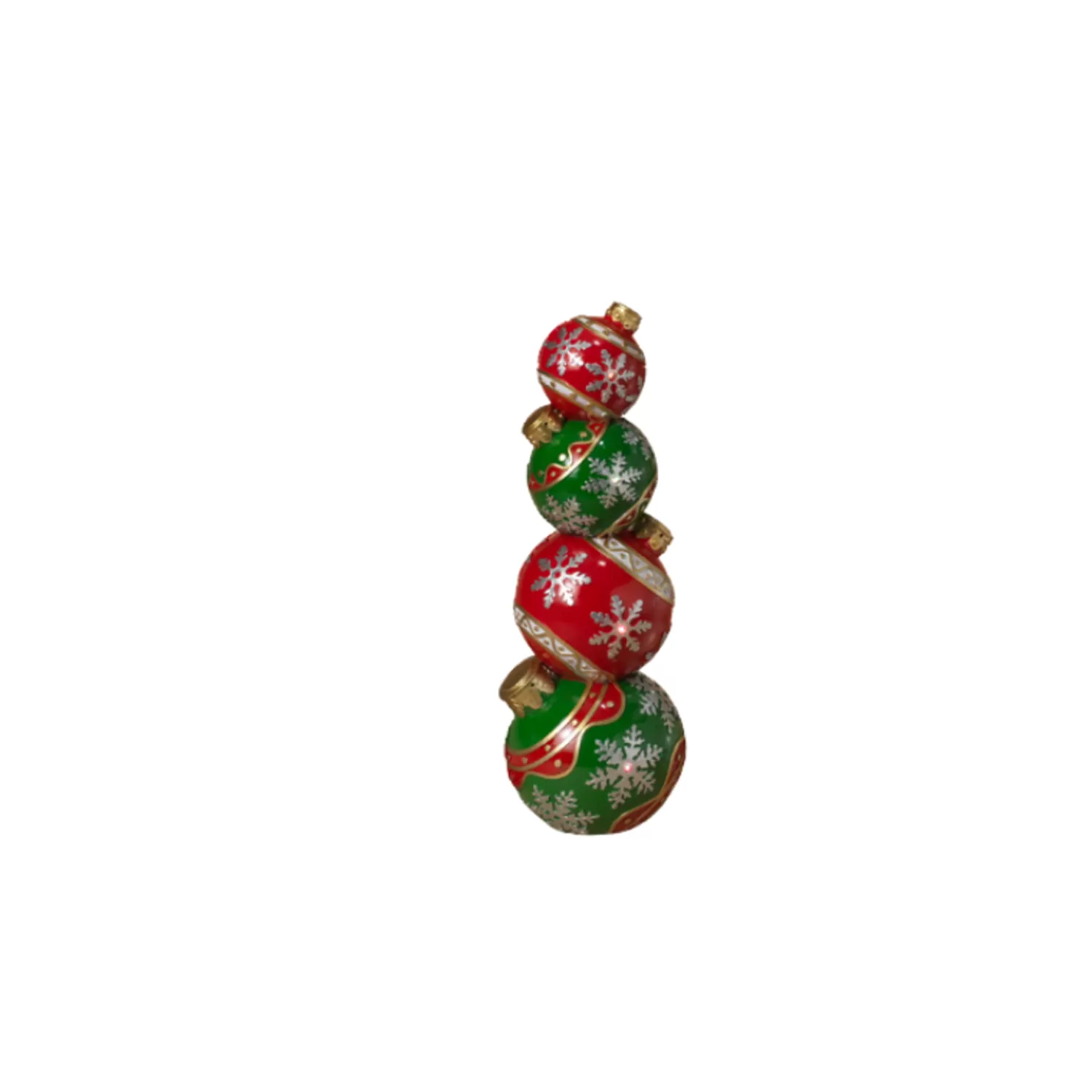 The Jolly Christmas Shop Classic Carols | Outdoor Lighted Decorations | 15.5" Battery Operated LED Lighted Stacked Ornaments Indoor/Outdoor Christmas Decoration 2604380