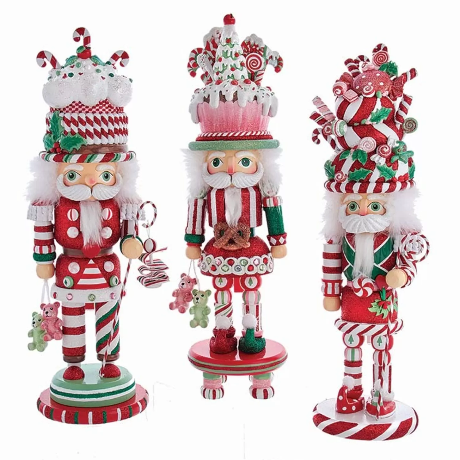The Jolly Christmas Shop Jingle And Cocoa | Gingerbread | 18" Hollywood Nutcracker Candy And Cake Hat Nutcracker Christmas Figure HA0588