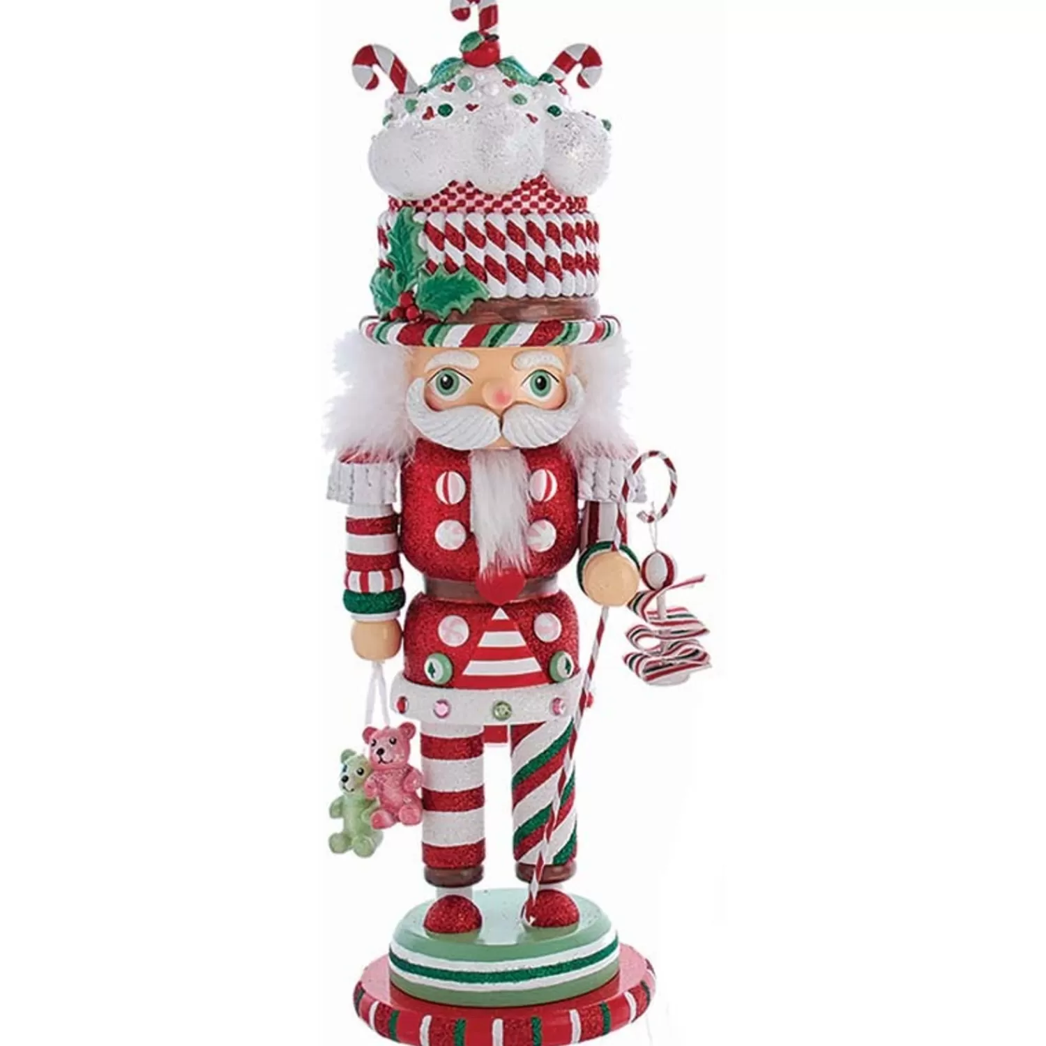 The Jolly Christmas Shop Jingle And Cocoa | Gingerbread | 18" Hollywood Nutcracker Candy And Cake Hat Nutcracker Christmas Figure HA0588