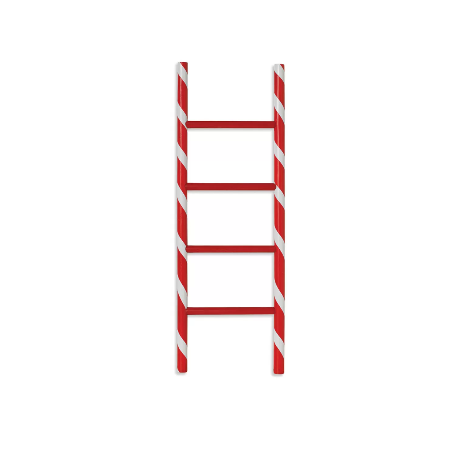 The Jolly Christmas Shop Jingle And Cocoa | Gingerbread | 24" Or 48" Wooden Holiday Candy Cane Ladder Christmas Decoration
