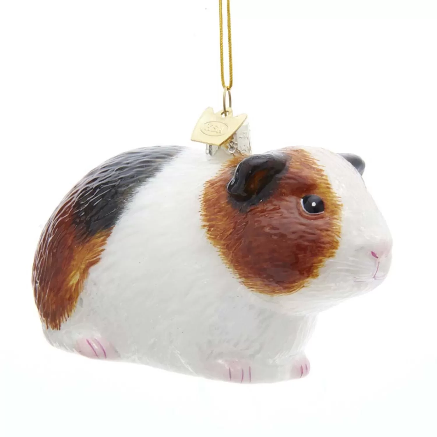 The Jolly Christmas Shop Animals·Miscellaneous | 3" Noble Gems Guinea Pig Glass Christmas Ornament NB1632