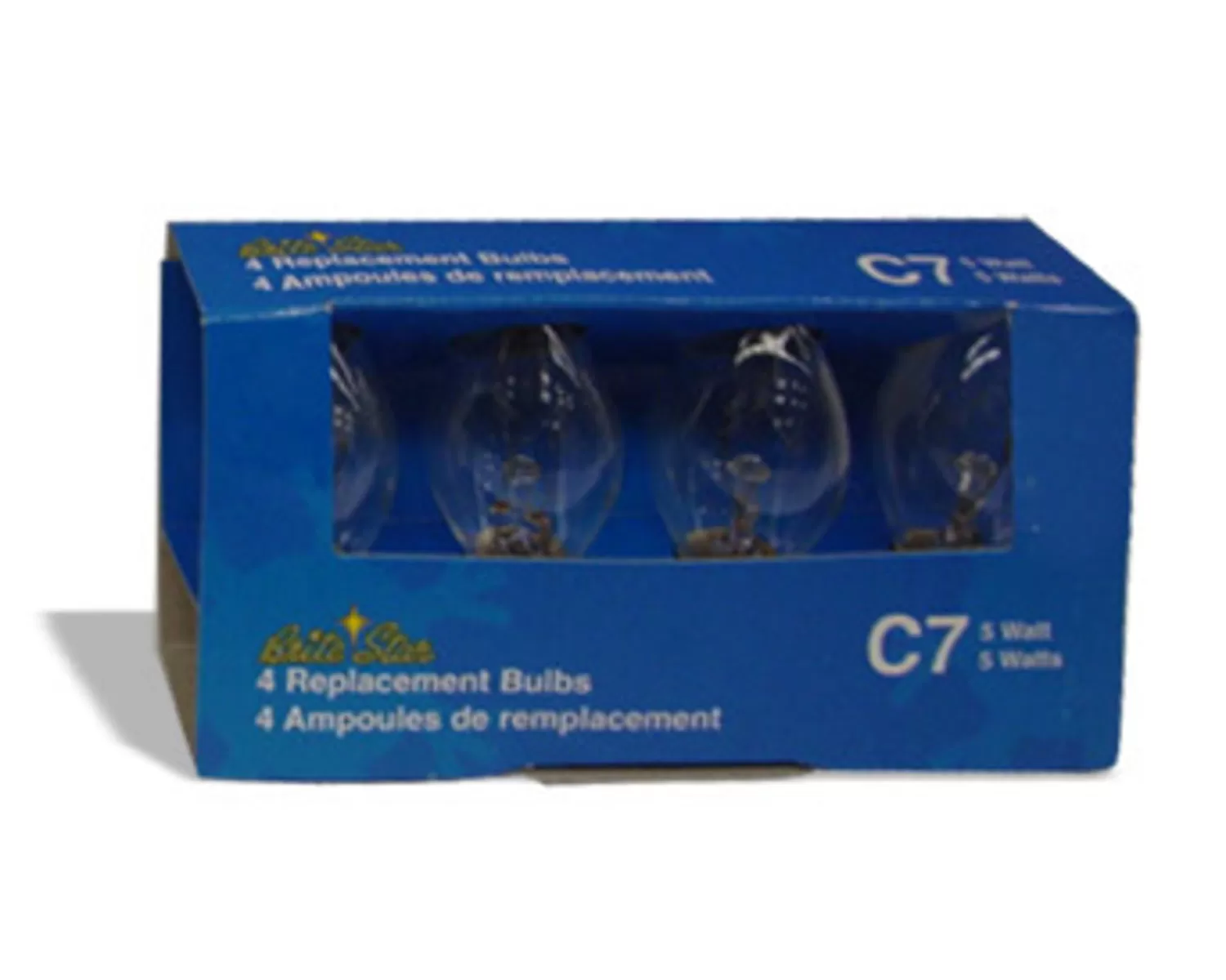 The Jolly Christmas Shop Replacement Bulbs | Incandescent Lights | 4 Pk Clear C7 Replacement Bulbs