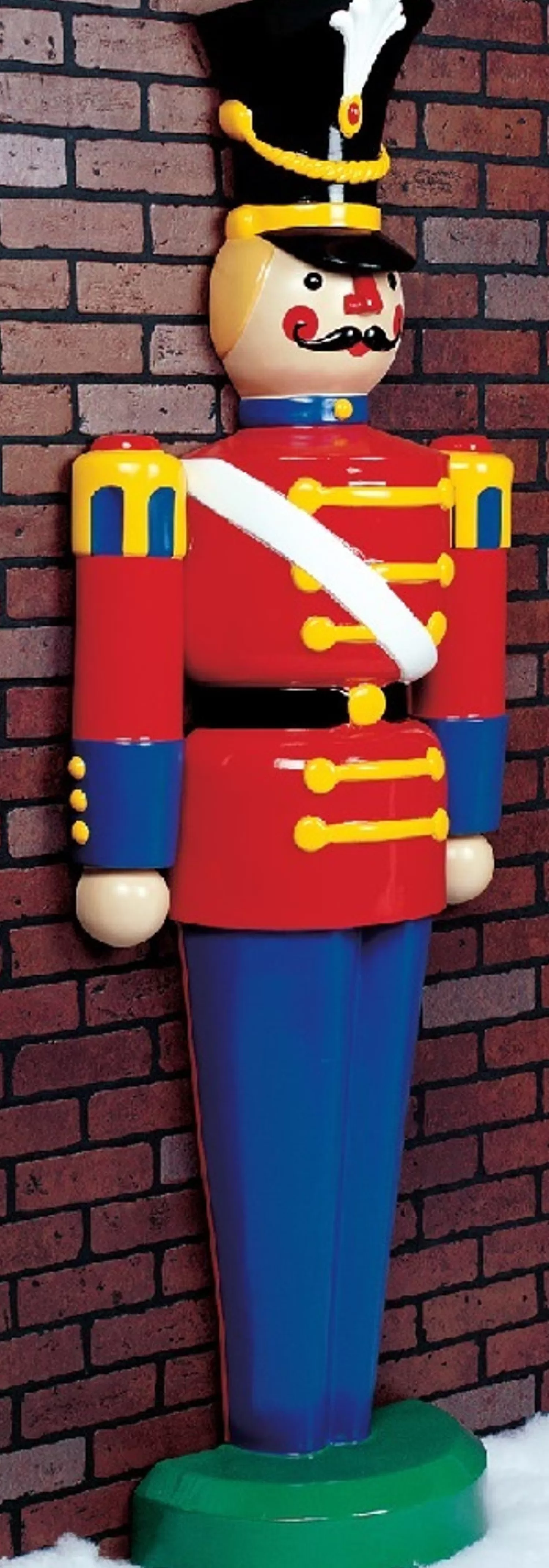 The Jolly Christmas Shop Yard Stake Decorations | 6' Live Form Standing Half Toy Soldier Outdoor Christmas Decoration
