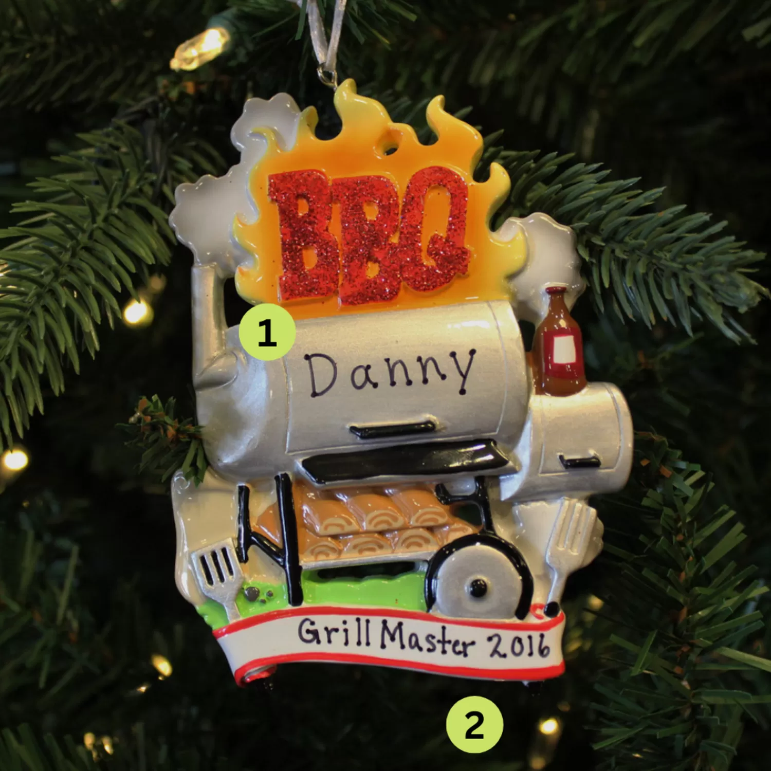 The Jolly Christmas Shop Personalized Ornaments·Hobbies | Hobbies | Barbecue Smoker Personalized Christmas Ornament