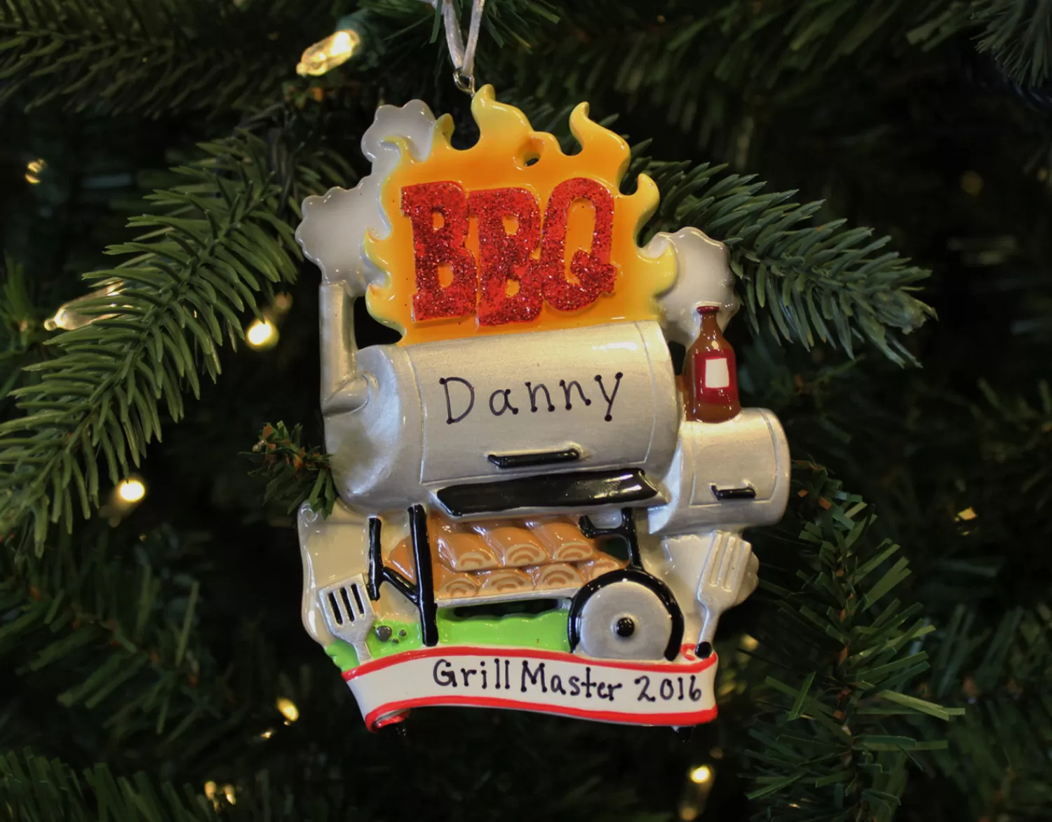 The Jolly Christmas Shop Personalized Ornaments·Hobbies | Hobbies | Barbecue Smoker Personalized Christmas Ornament