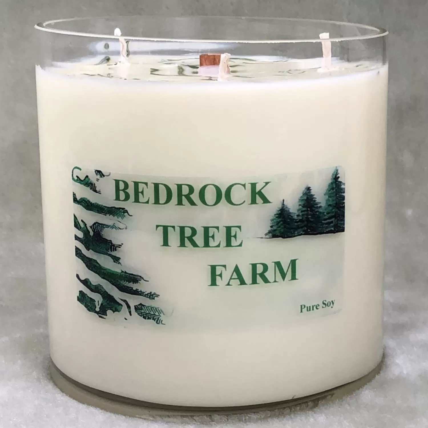 The Jolly Christmas Shop Candles | Bedrock Tree Farm 32 Oz Fir Needle Scented Christmas Candle V32NAT