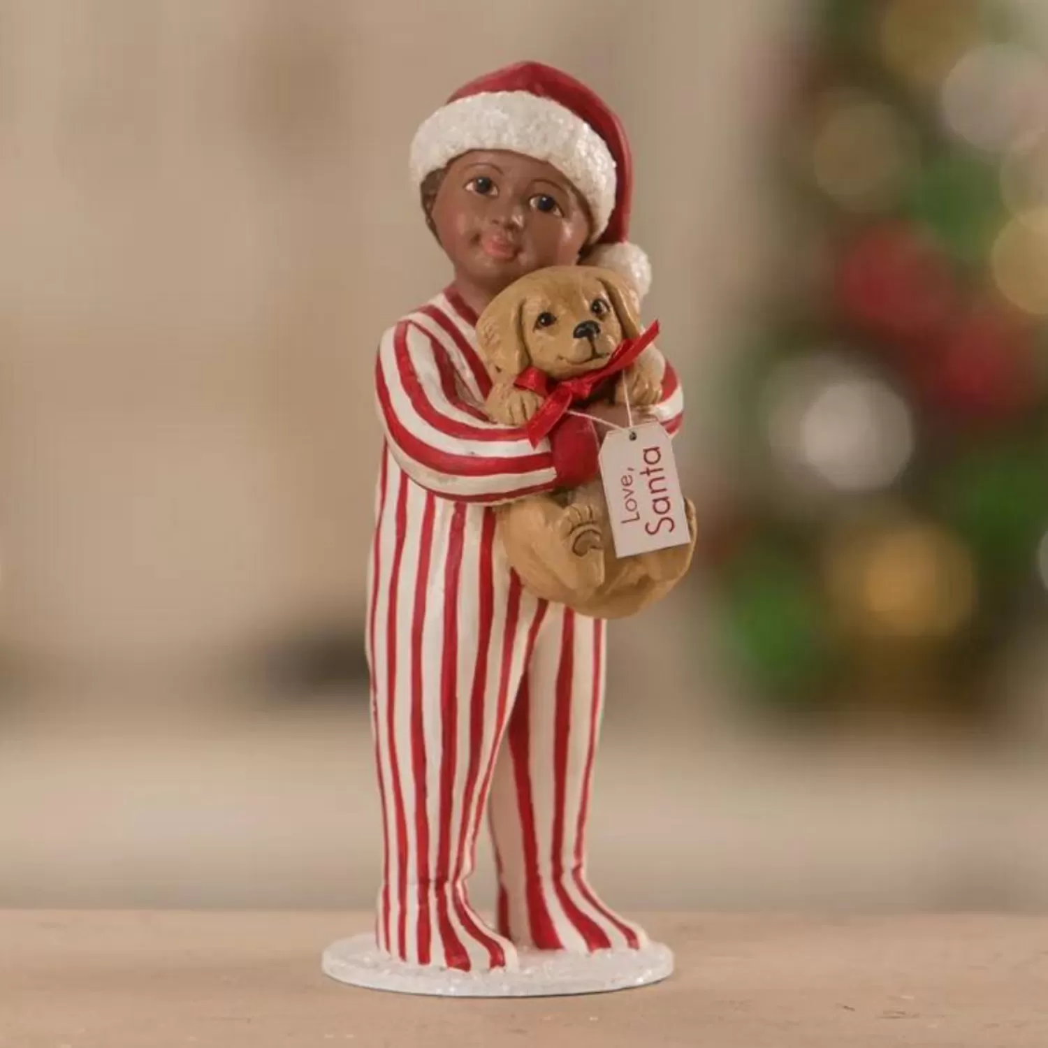 The Jolly Christmas Shop Tinsel Town | Vintage Decorations | Bethany Lowe David's Christmas Puppy Surprise Christmas Decoration TD1178