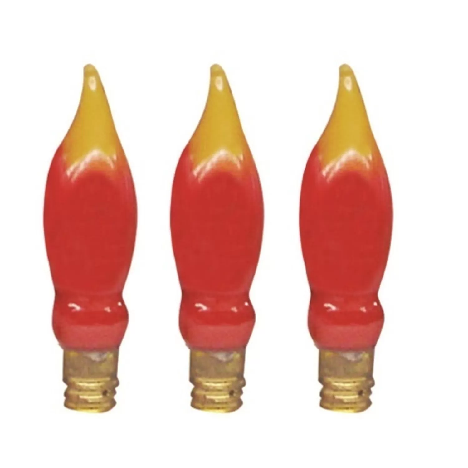 The Jolly Christmas Shop Vintage Decorations | Replacement Bulbs | Brite Star 3 Pack C7 Flame Bulb Christmas Lights Replacement Pack 44-544-00