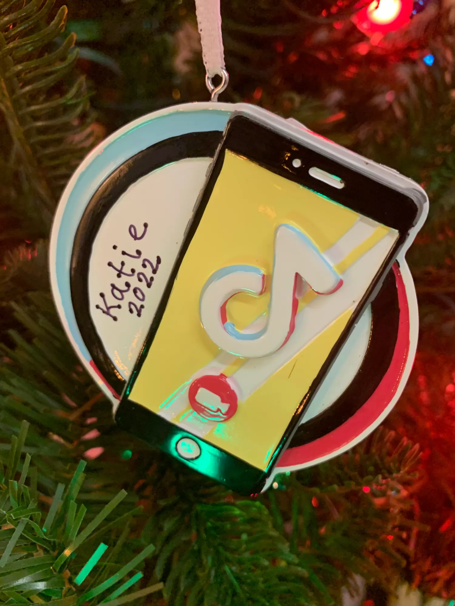 The Jolly Christmas Shop Personalized Ornaments·Misc. | Personalized Ornaments·Hobbies | Cell Phone Dance App Personalized Christmas Ornament OR2292