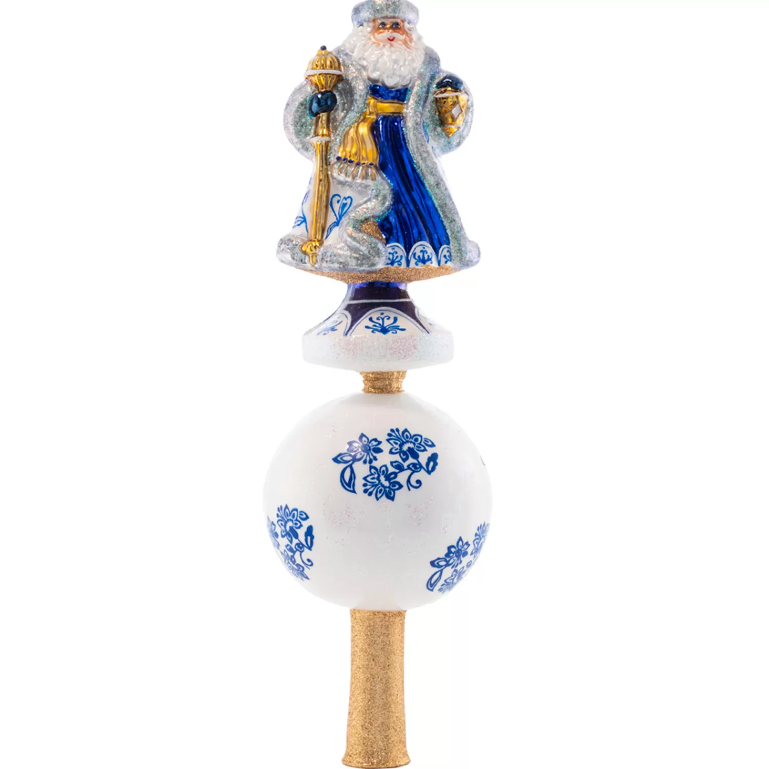 The Jolly Christmas Shop Elegant | Tree Toppers | Christopher Radko Chinoiserie Elegance Santa Finial Christmas Tree Topper 1021534