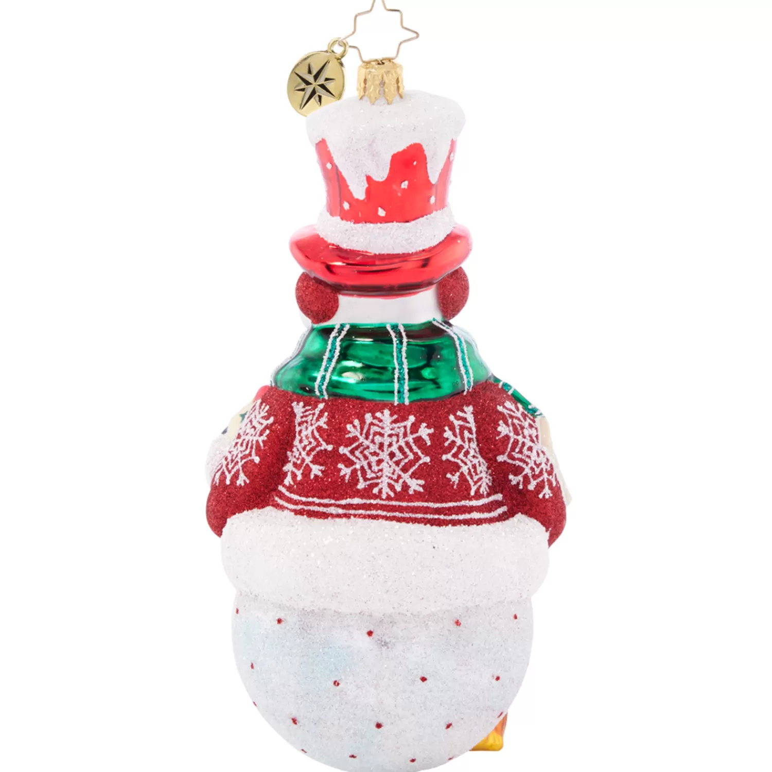 The Jolly Christmas Shop Vintage Decorations | Snowman Christmas Decorations | Christopher Radko Christmas Joy Snowman Glass Christmas Ornament 1021489