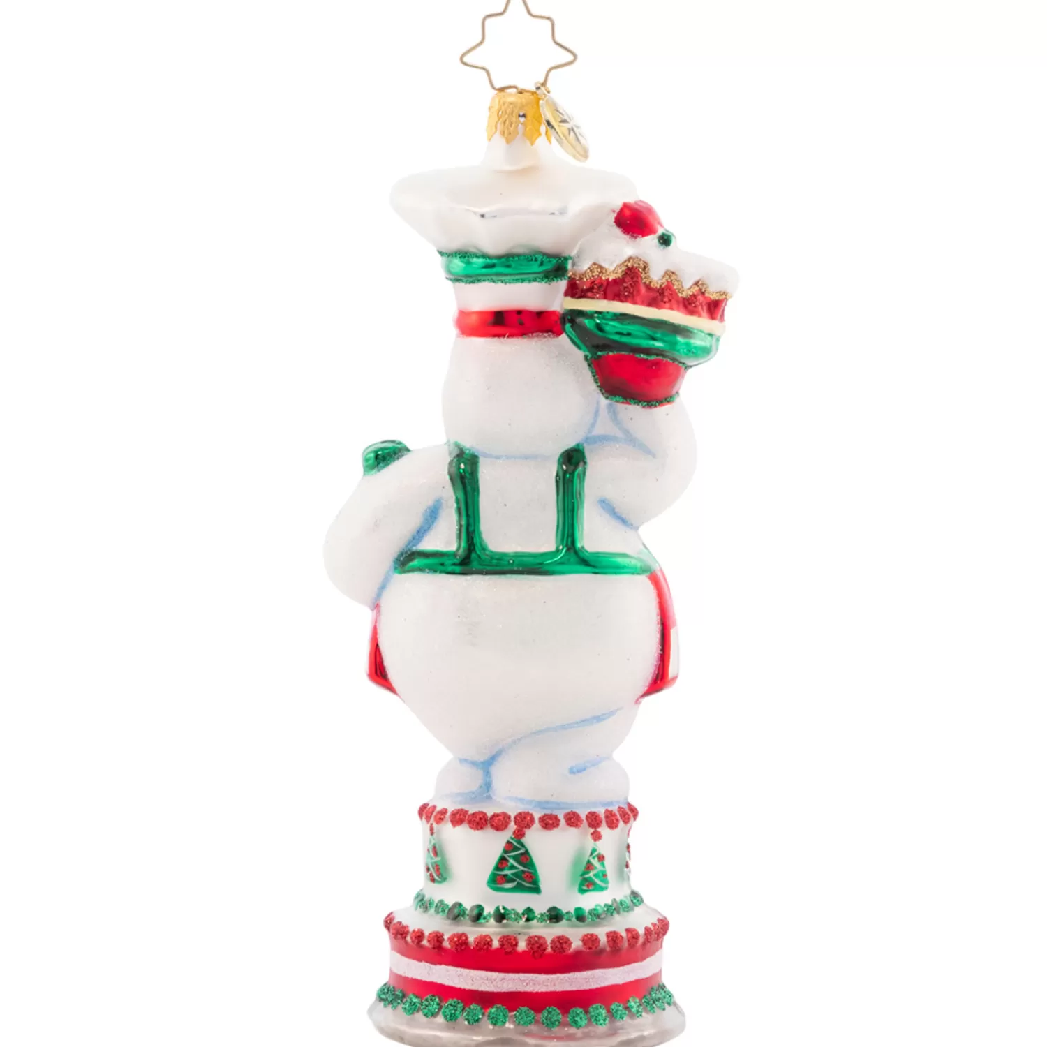 The Jolly Christmas Shop Vintage Reincarnated | Vintage Farm House | Christopher Radko Cutie Pie Baker Glass Christmas Ornament 1021608