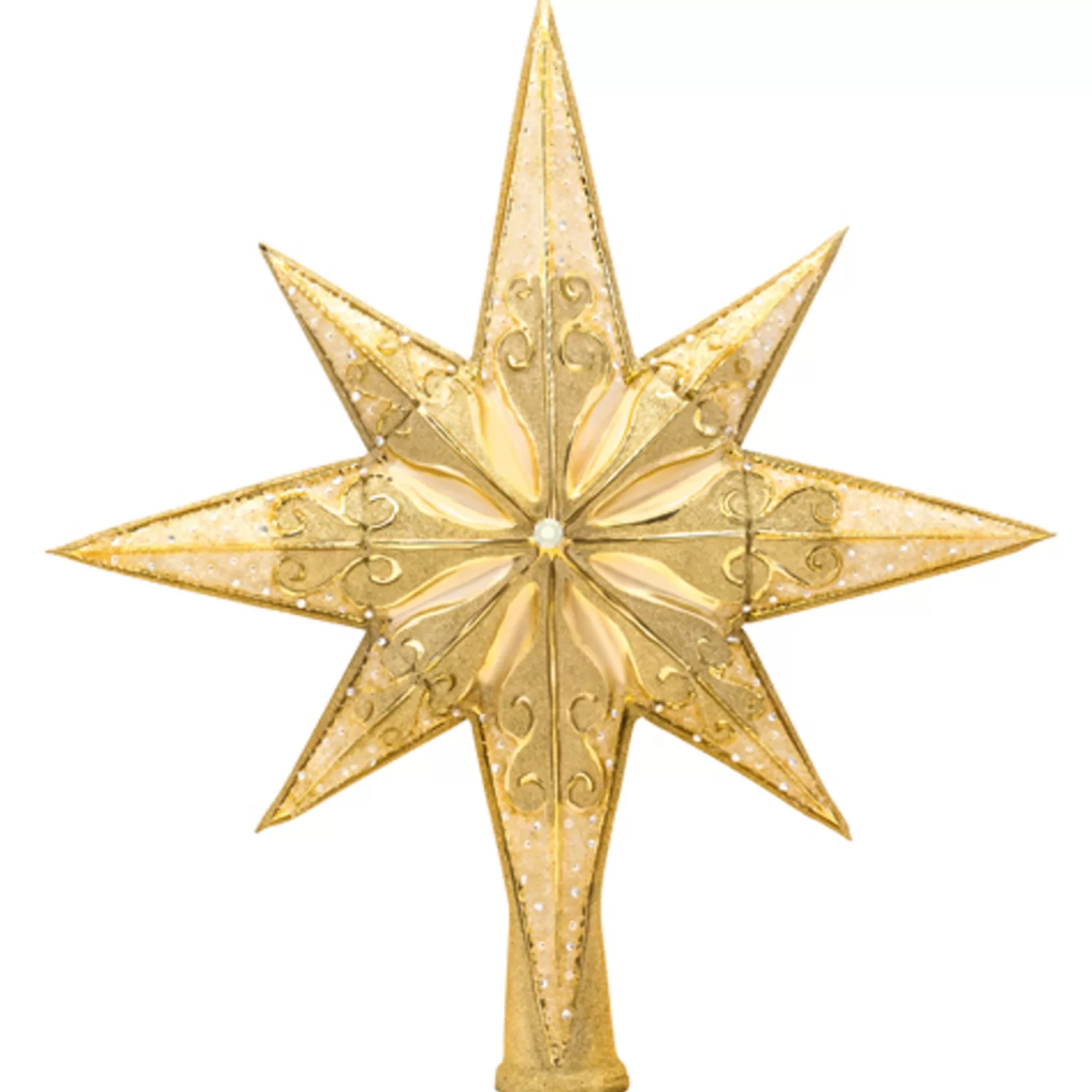 The Jolly Christmas Shop Elegant | Tree Toppers | Christopher Radko Golden Radiance Glass Tree Topper 1017492