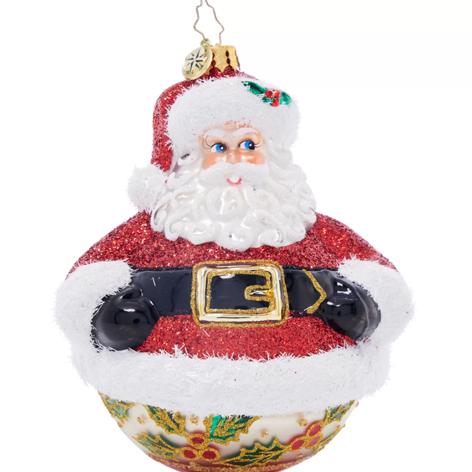 The Jolly Christmas Shop Christopher Radko·Santa Claus | Santa | Christopher Radko Jolly Holly Claus Glass Christmas Ornament 1021893