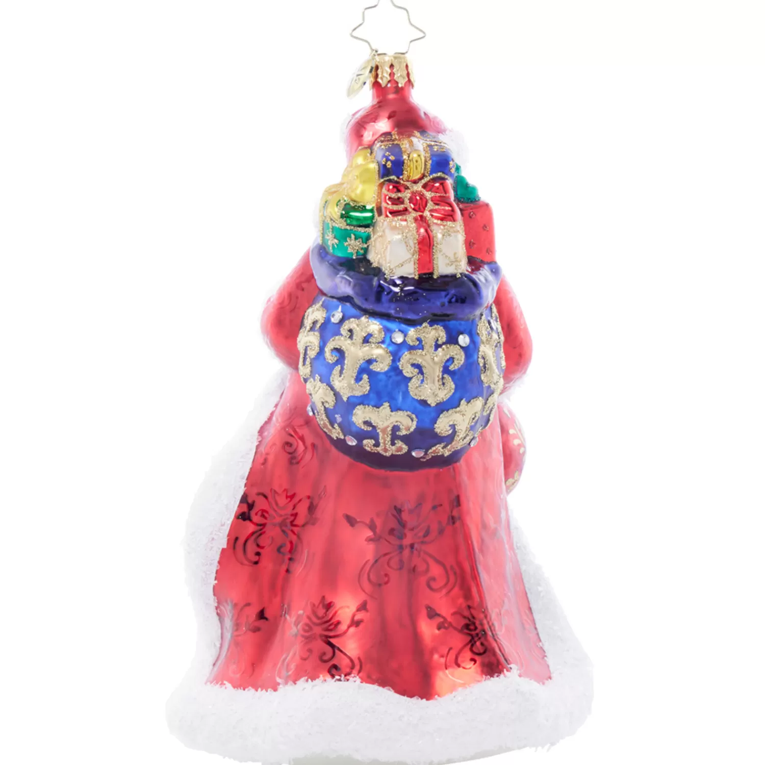 The Jolly Christmas Shop Christopher Radko·Santa Claus | Santa | Christopher Radko Santa's Sparkling Keepsake Glass Christmas Ornament 1022012