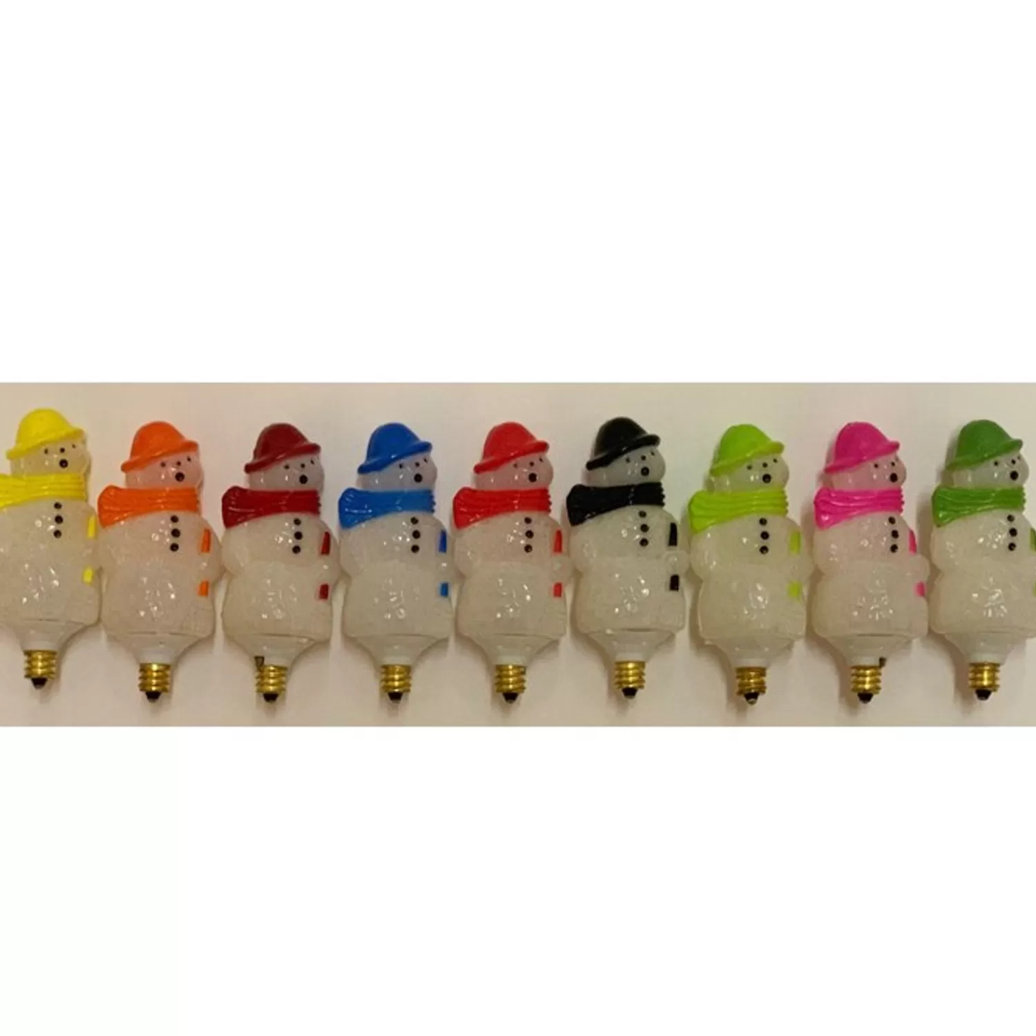The Jolly Christmas Shop Shiny Brite | Christopher Radko Shiny Brite Holiday Splendor Snowman Bubble Light Candolier REPLACEMENT SNOWMAN