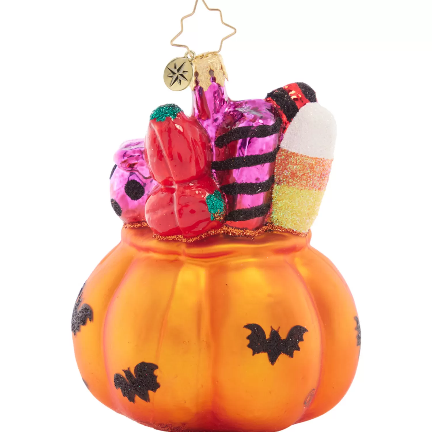 The Jolly Christmas Shop Elegant | Tree Toppers | Christopher Radko Trick Or Treat Sweets Glass Ornament 1021598