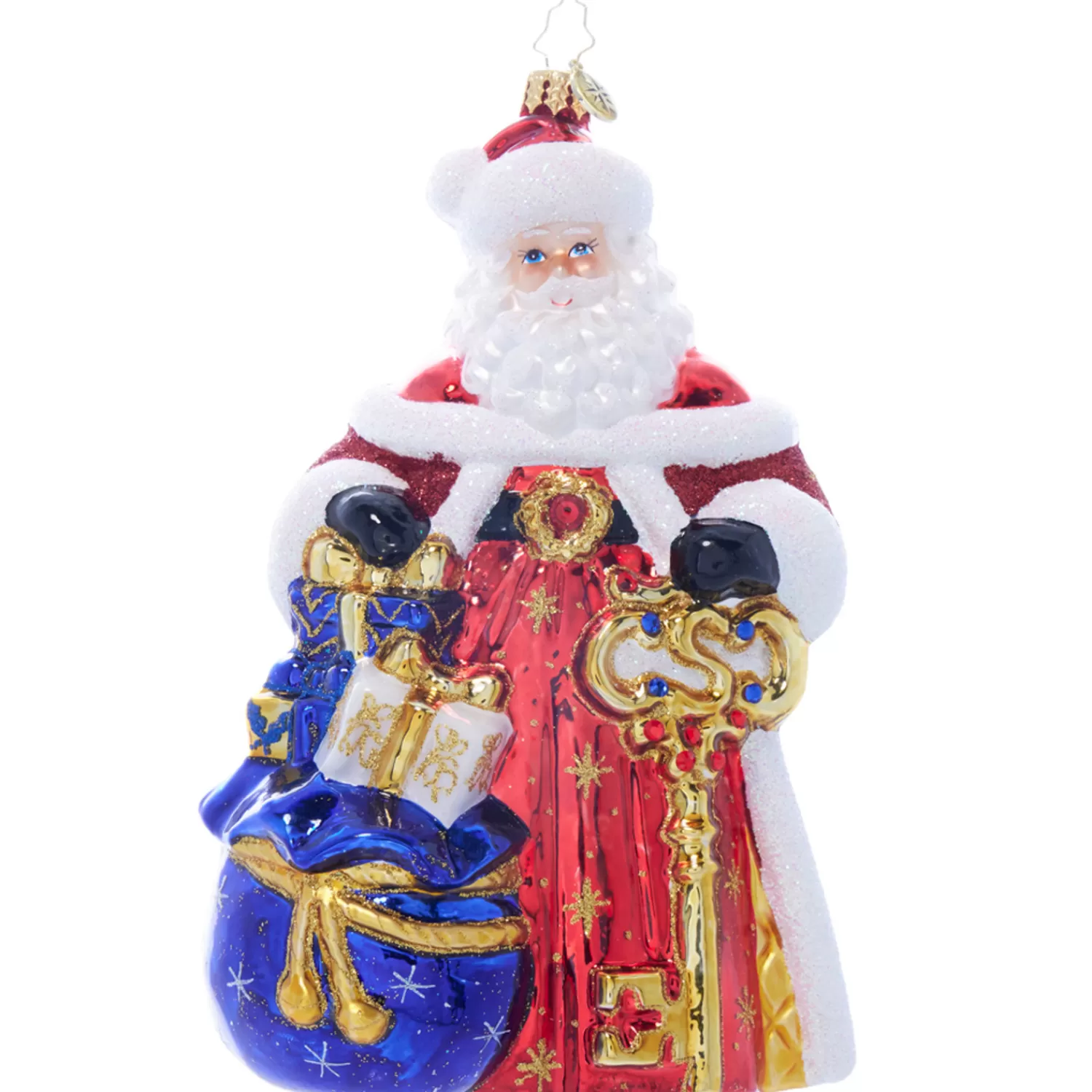 The Jolly Christmas Shop Christopher Radko·Santa Claus | Santa | Christopher Radko Unlocking Holiday Magic Glass Christmas Ornament 1022078