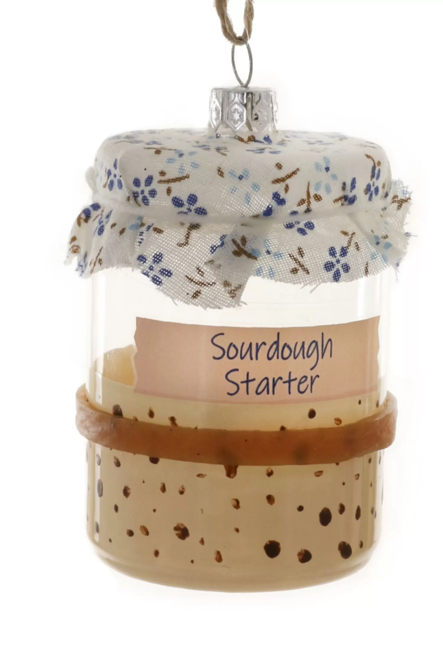 The Jolly Christmas Shop Hipster Tree | Candy And Food | Cody Foster 3.5" Sourdough Starter Glass Christmas Ornament GO-8050