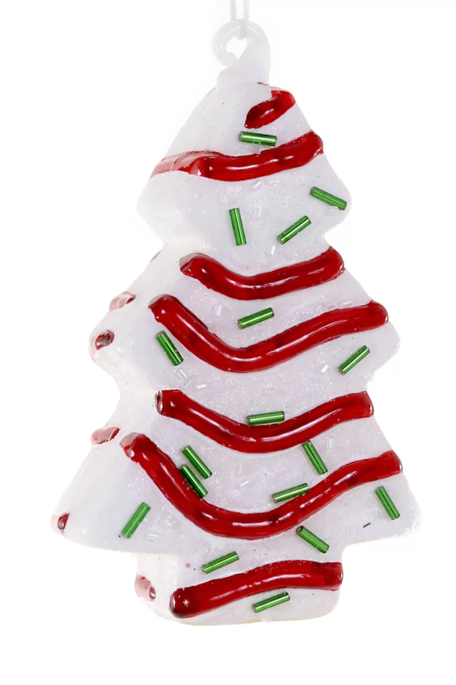 The Jolly Christmas Shop Jingle And Cocoa | The Candy Shop | Cody Foster 4.5" Christmas Tree Cake Glass Christmas Ornament GO-8388
