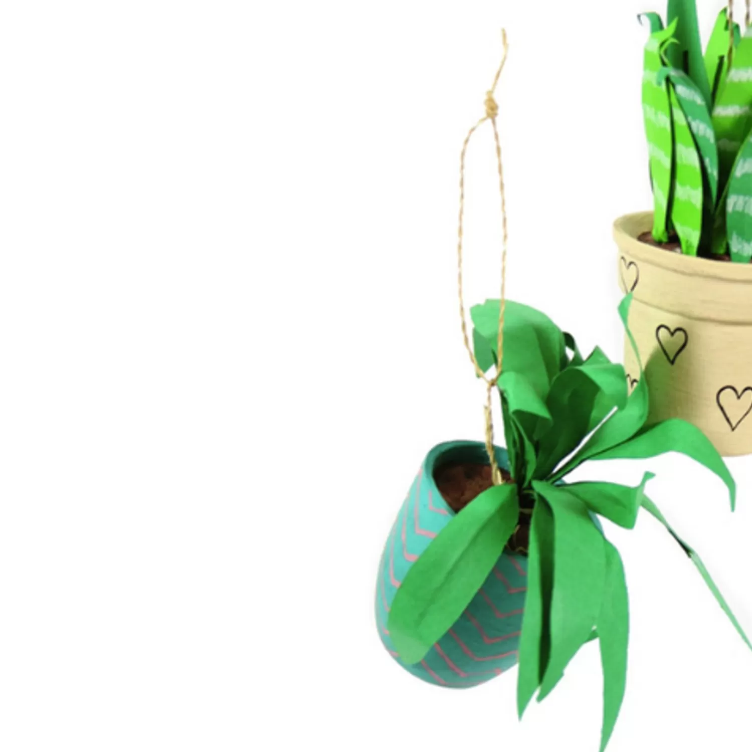 The Jolly Christmas Shop Hipster Tree | Trendy | Cody Foster 4.5" Pothos, Snakeplant, Or Fern Christmas Ornament PO-2079