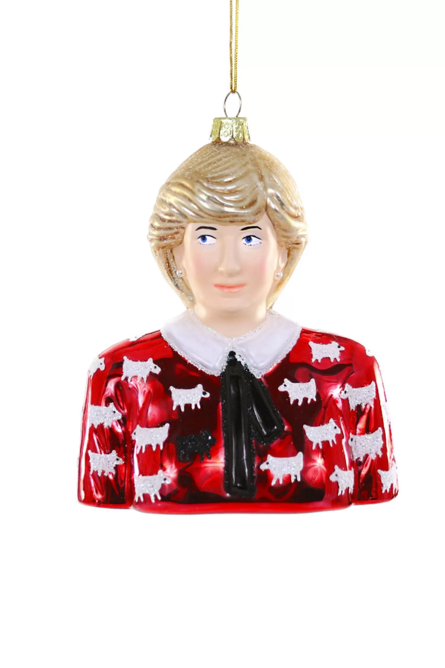 The Jolly Christmas Shop Pop Culture | Glass Ornaments | Cody Foster 4.5" Princess Diana Glass Christmas Ornament GO-9873