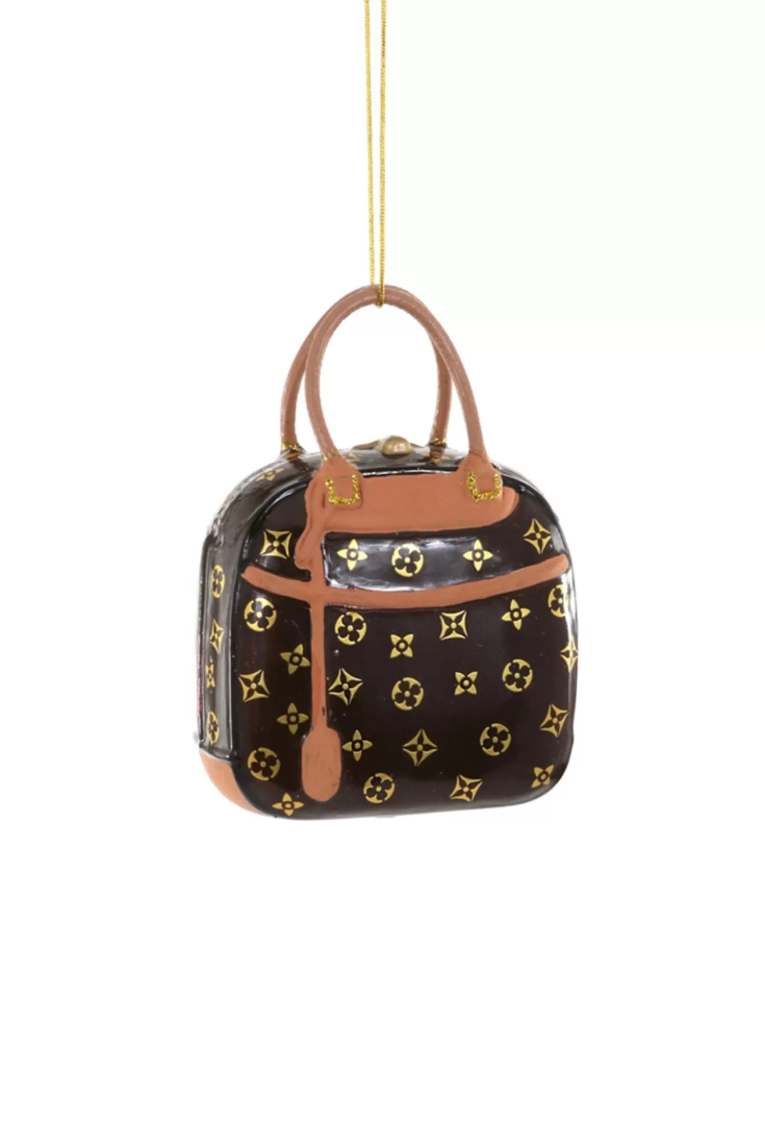 The Jolly Christmas Shop Hipster Tree | Trendy | Cody Foster 4" Luxury Handbag Glass Christmas Ornament GO-8685-BR