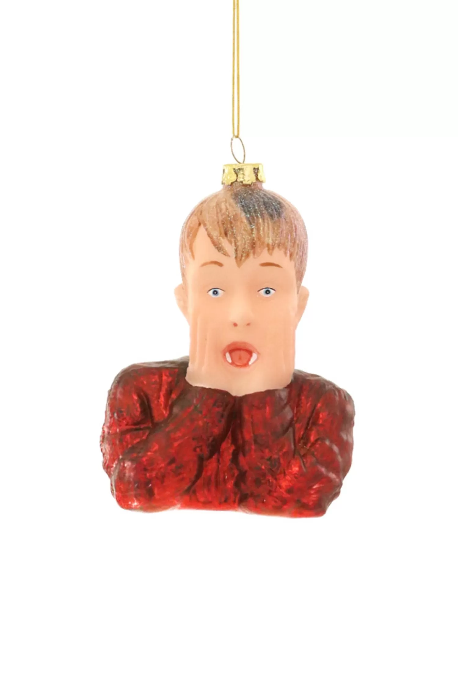 The Jolly Christmas Shop Traditional Christmas Decorations | Pop Culture | Cody Foster 5.25" Kevin McCallister Home Alone Glass Christmas Ornament GO-8898