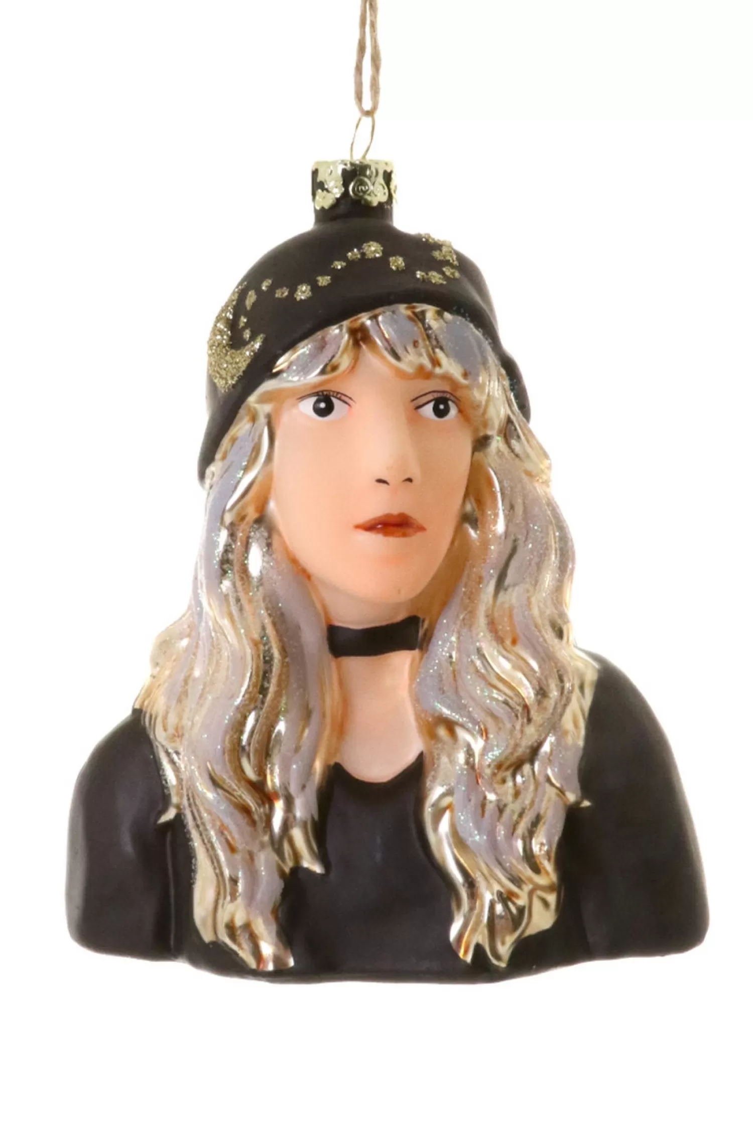 The Jolly Christmas Shop Holiday Cheers | Eric Cortina | Cody Foster 5" Stevie Nicks Glass Christmas Ornament GO-6981