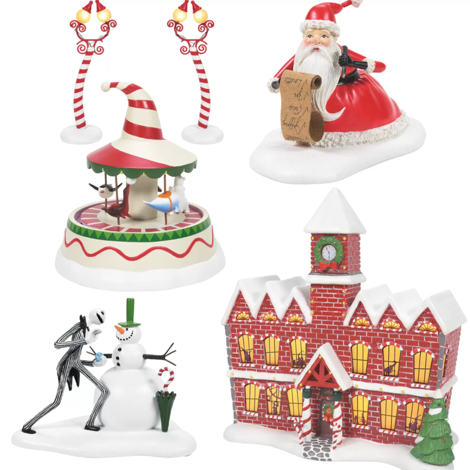 The Jolly Christmas Shop Department 56 Halloween | Disney | Department 56 2022 The Nightmare Before Christmas Village Set Of 5