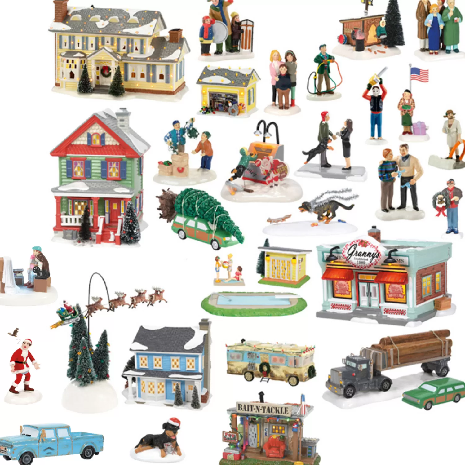 The Jolly Christmas Shop Lampoon's Christmas Vacation | Department 56 Christmas Vacation Village 29 PC 2024 Mega Set With EXCLUSIVE Snots On The Run Figure