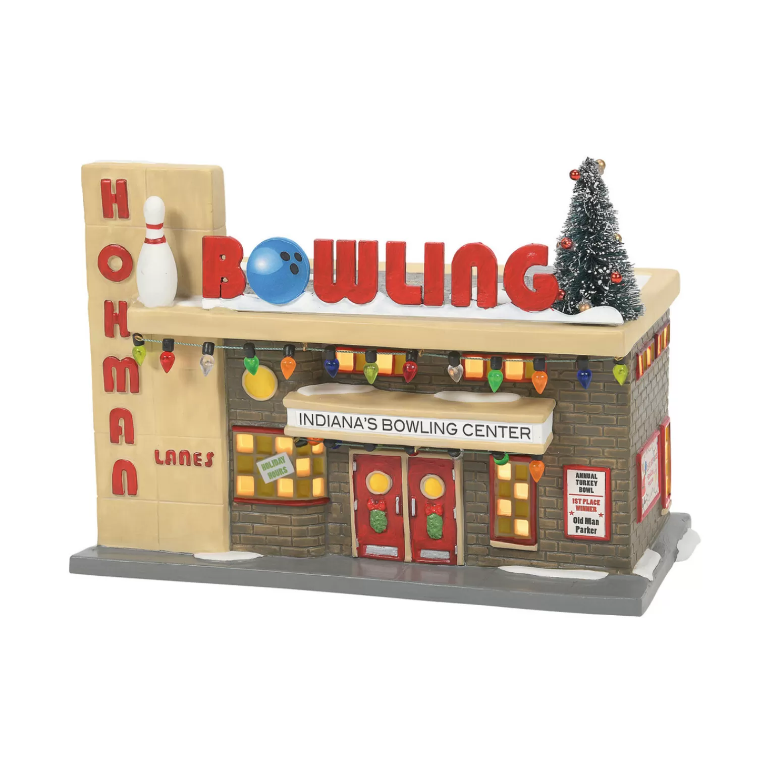 The Jolly Christmas Shop A Christmas Story | Department 56 A Christmas Story Village Hohman Lanes Bowling 6007724