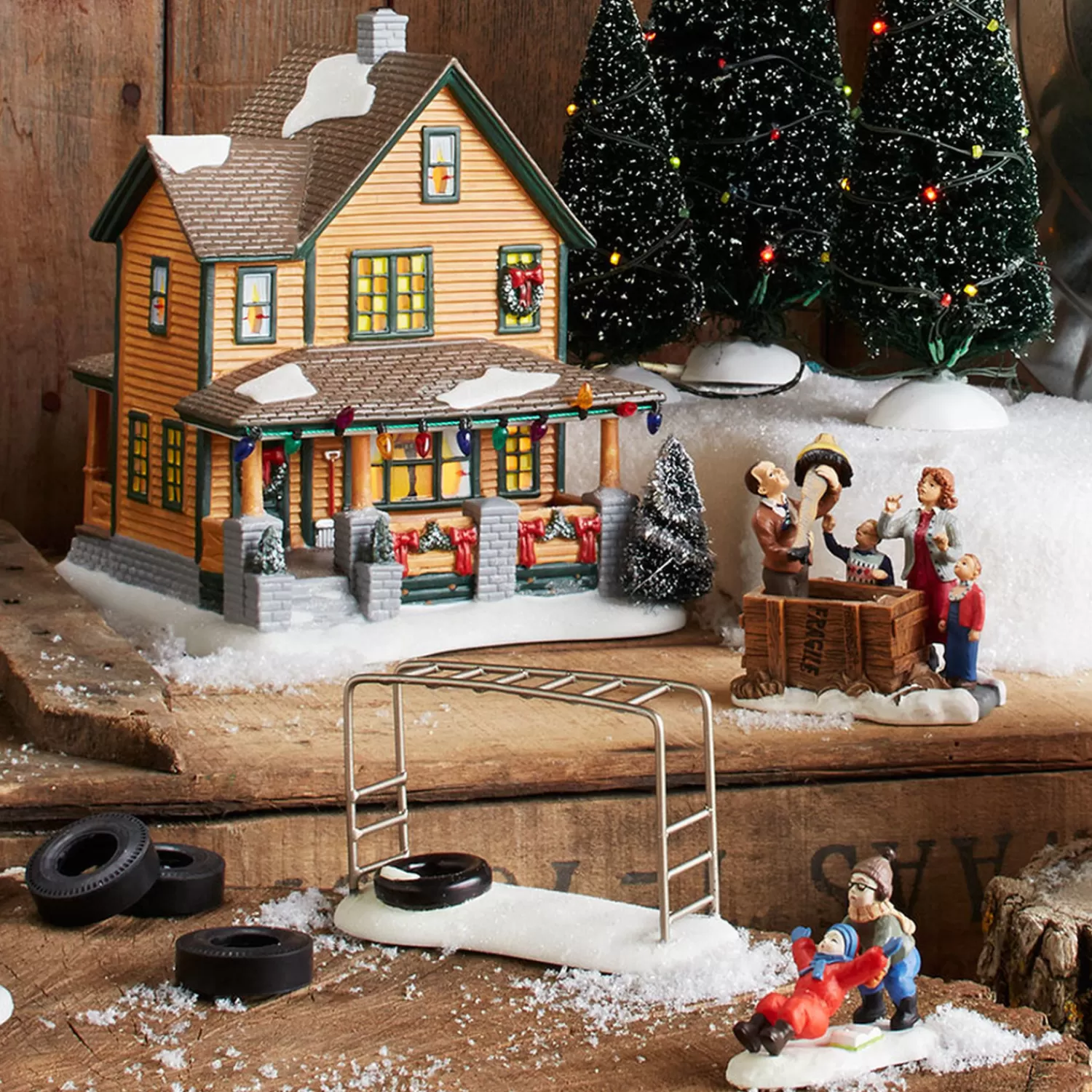 The Jolly Christmas Shop A Christmas Story | Department 56 A Christmas Story Village Ralphie's House 4029245