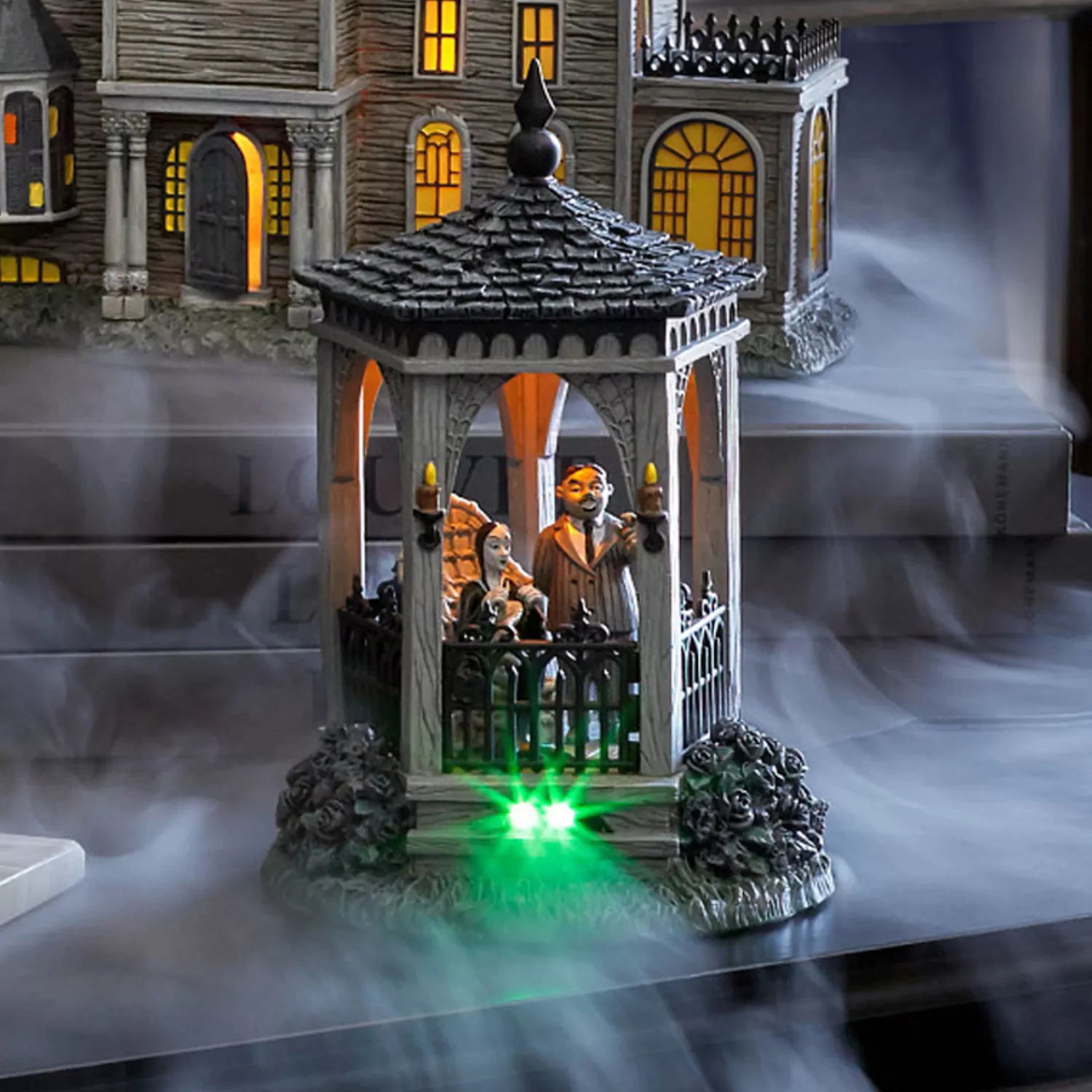 The Jolly Christmas Shop Department 56 Halloween | Department 56 Addams Family Village The Gazebo At Moonlight Figure 6005626