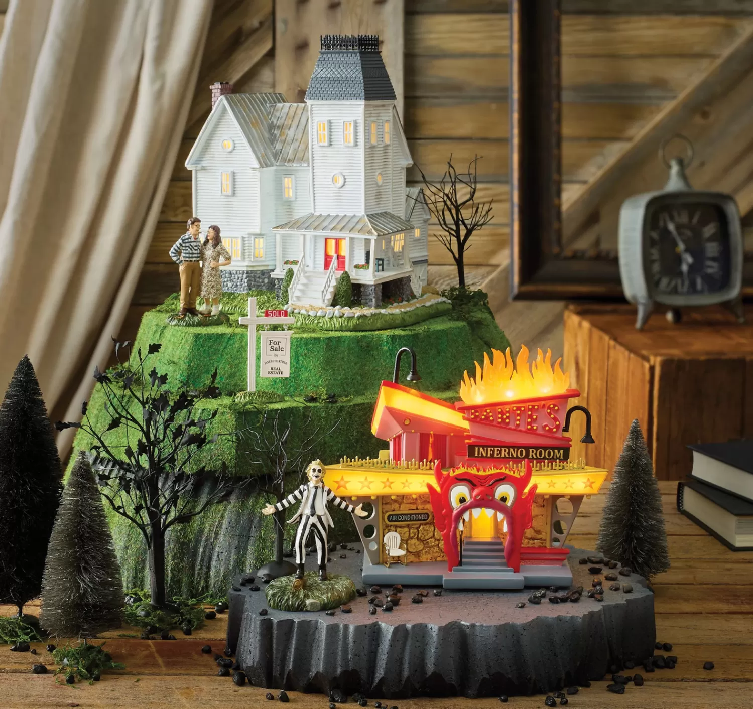 The Jolly Christmas Shop Department 56 Halloween | Department 56 Beetlejuice Village 2024 4 Pc Set