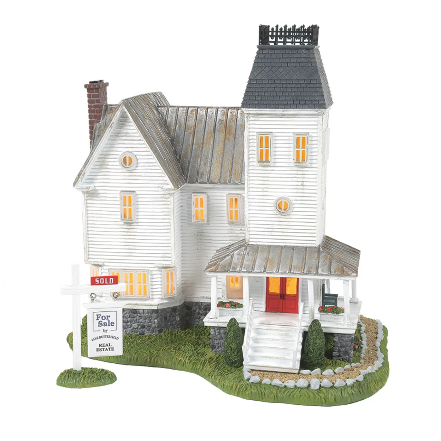 The Jolly Christmas Shop Department 56 Halloween | Department 56 Beetlejuice Village The Beetlejuice House Exclusive Piece 6014733