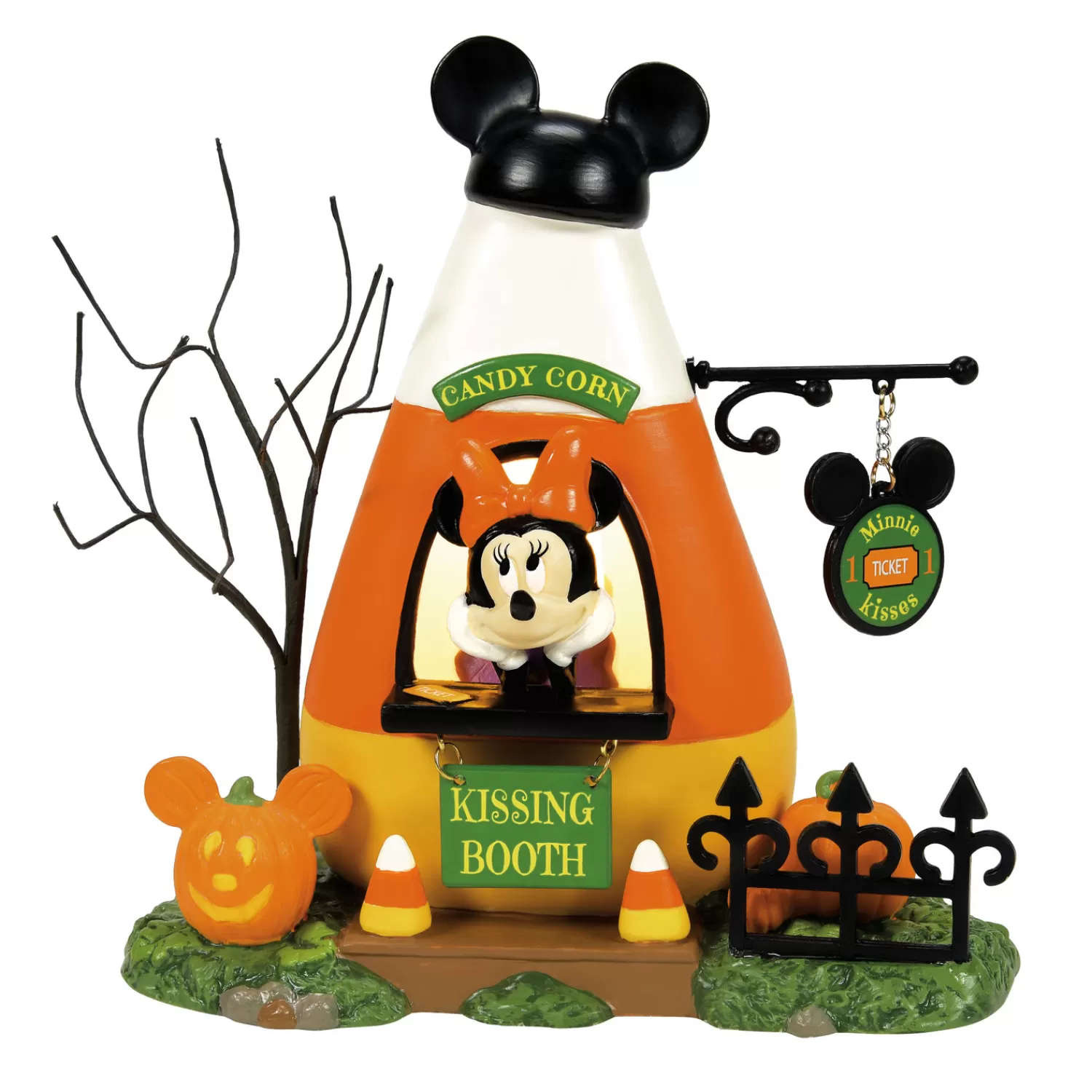 The Jolly Christmas Shop Department 56 Halloween | Disney | Department 56 Disney Mickey's Pumpkintown Village Minnie's Kissing Booth 6013680