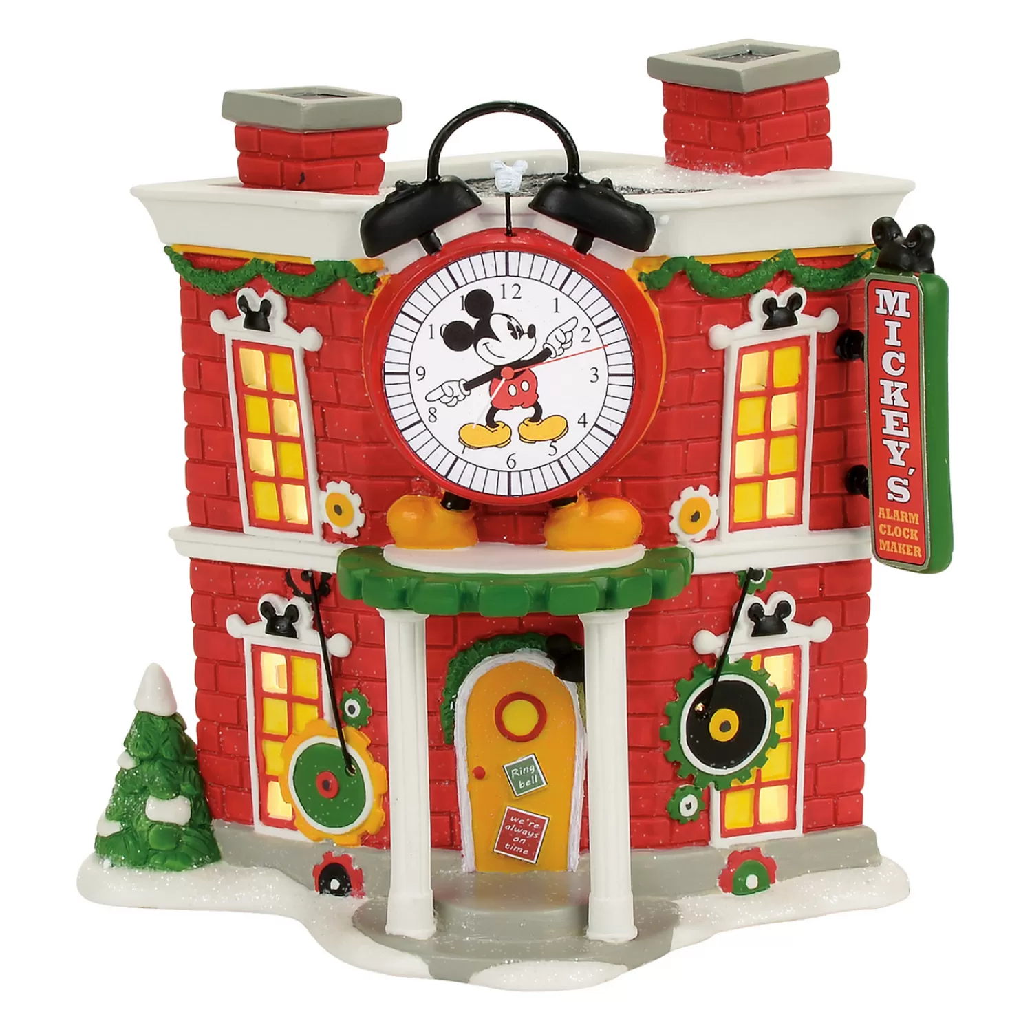 The Jolly Christmas Shop Disney | Department 56·Disney Collectibles | Department 56 Disney Village Mickey's Alarm Clock Shop 4057261
