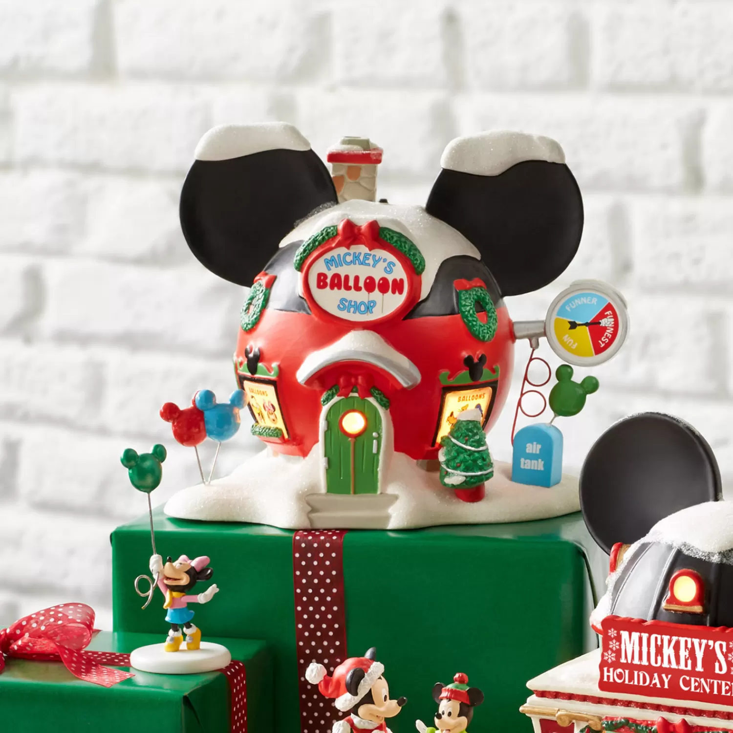 The Jolly Christmas Shop Disney | Department 56·Disney Collectibles | Department 56 Disney Village Mickey's Balloon Inflators Building 6001316