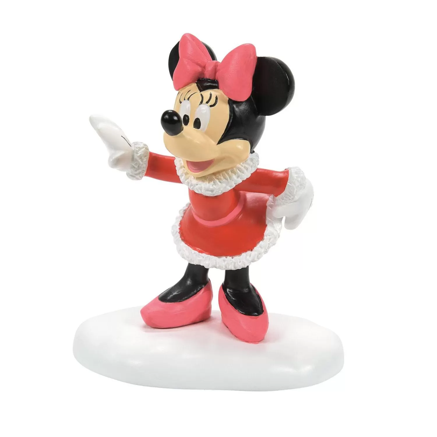 The Jolly Christmas Shop Mickey Mouse | Disney | Department 56 Disney Village Minnie Struts Her Stuff Figure 6010495