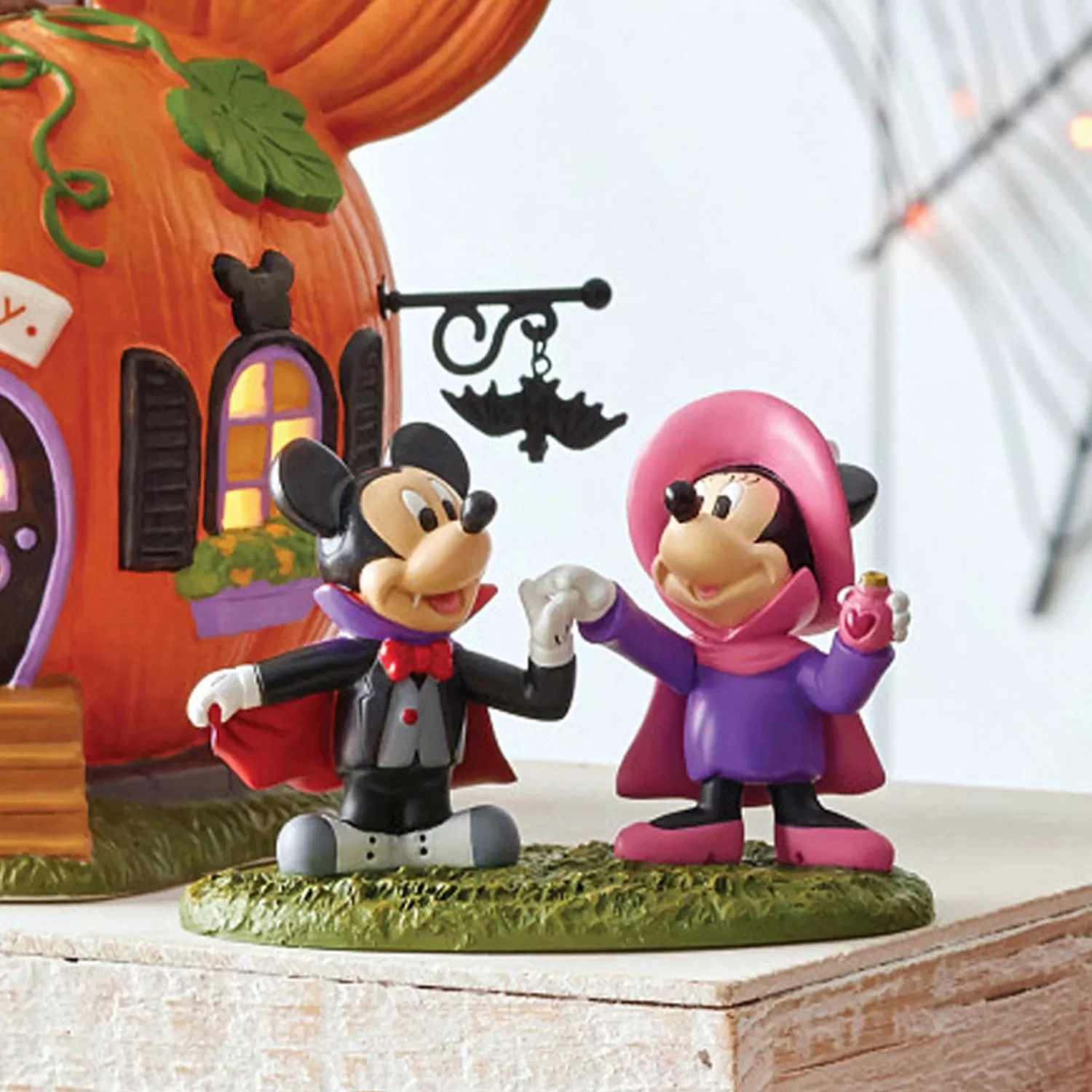 The Jolly Christmas Shop Department 56 Halloween | Disney | Department 56 Disney's Halloween Pumpkintown Village Mickey & Minnie's Costume Fun Figure 6007728