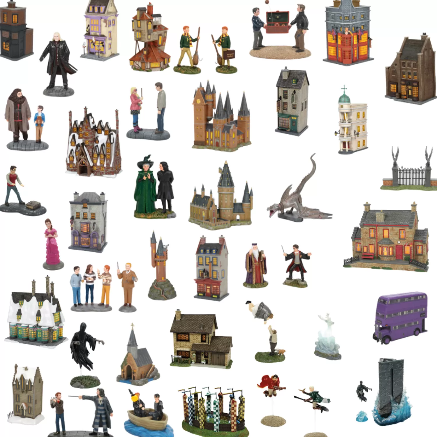 The Jolly Christmas Shop Harry Potter | Department 56 Harry Potter Village 39 PC Full Set 2024