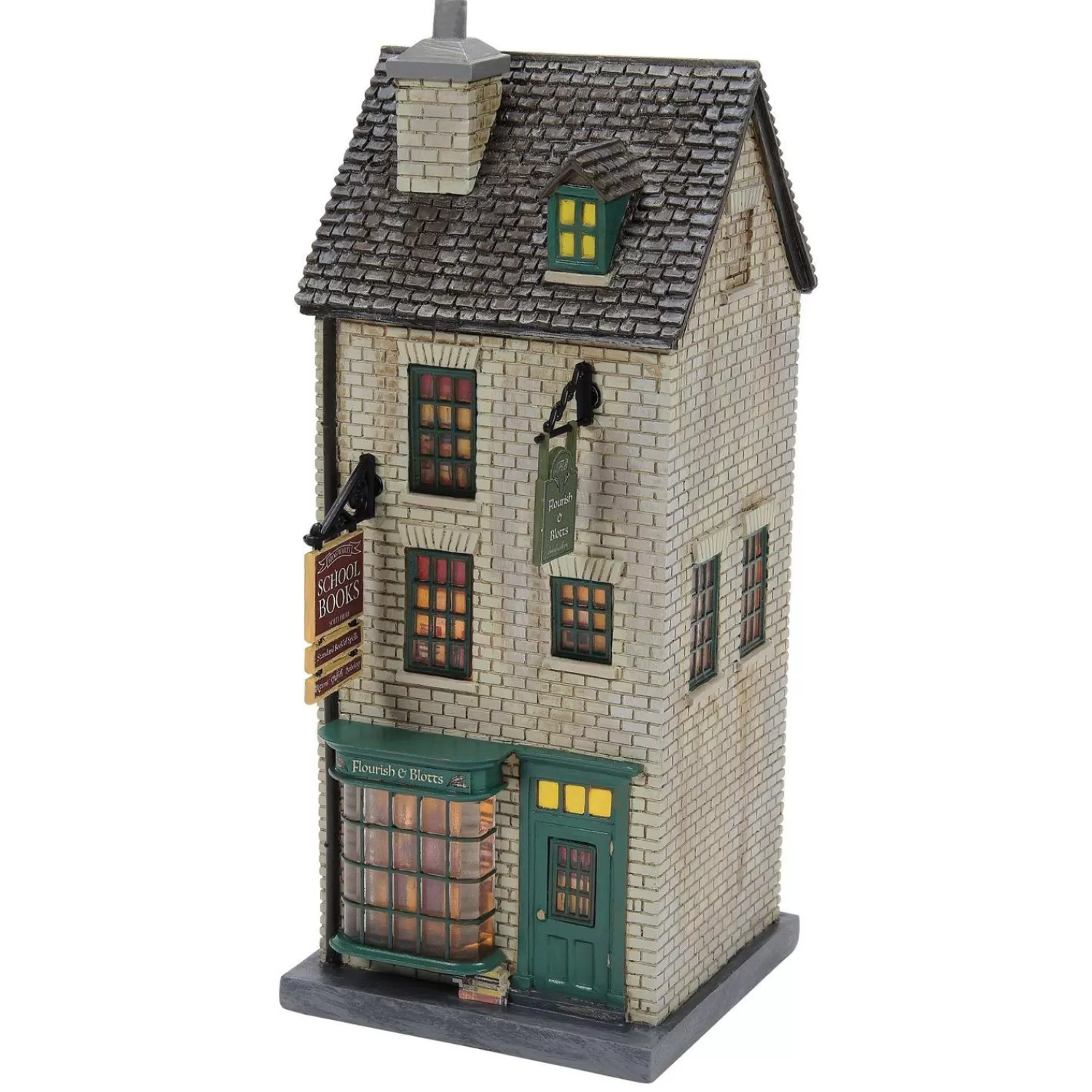 The Jolly Christmas Shop Harry Potter | Department 56 Harry Potter Village Flourish And Blotts Building 6010455