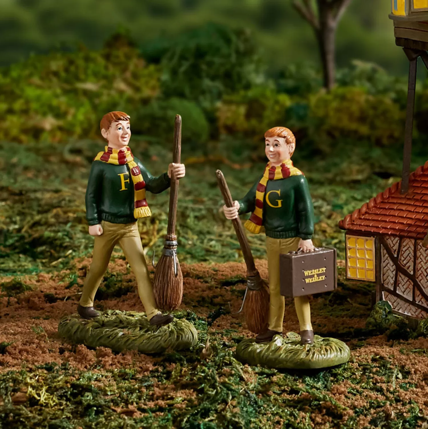 The Jolly Christmas Shop Harry Potter | Department 56 Harry Potter Village Fred And George Weasley Figure 6003332