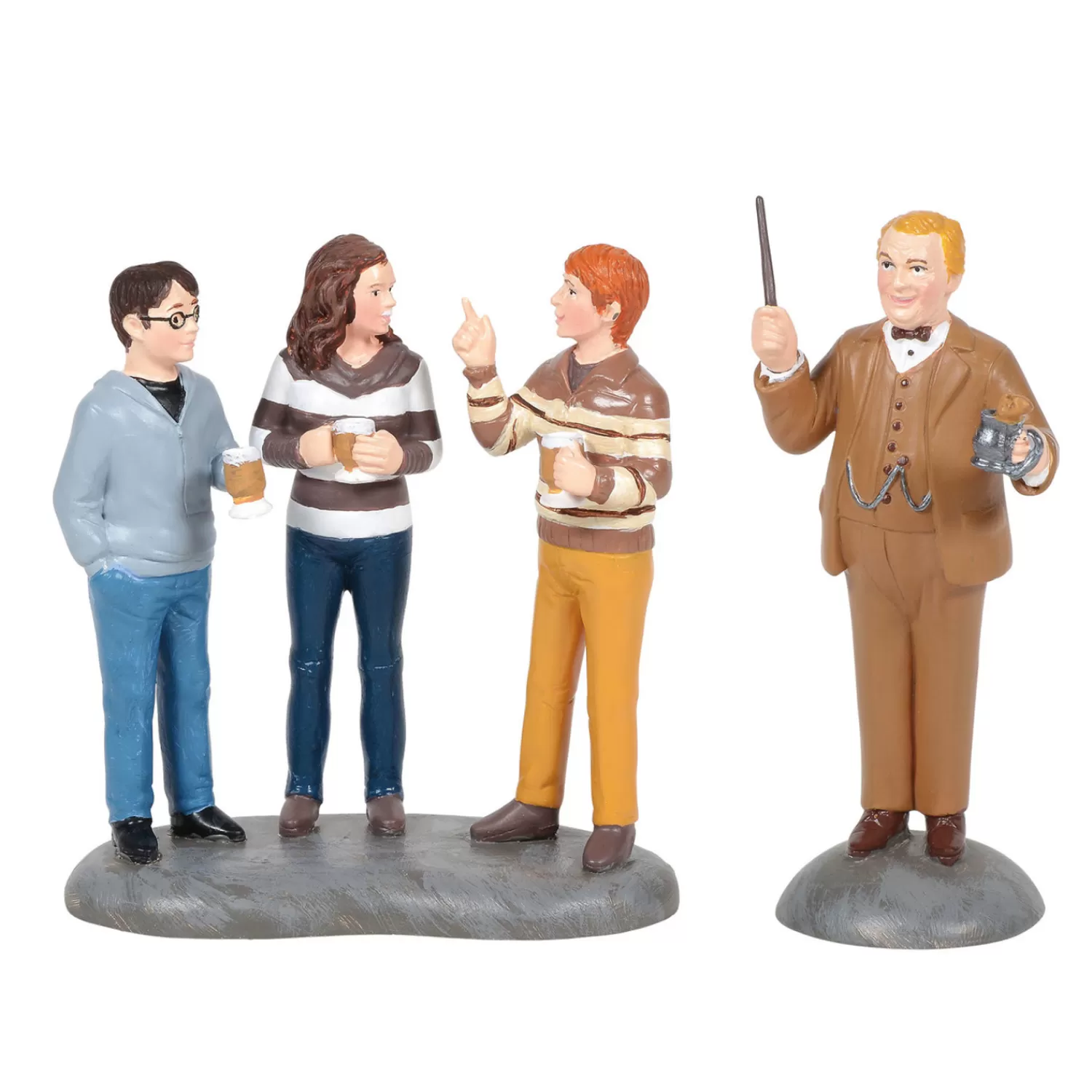 The Jolly Christmas Shop Harry Potter | Department 56 Harry Potter Village Professor Slughorn & The Trio Figure 6006515