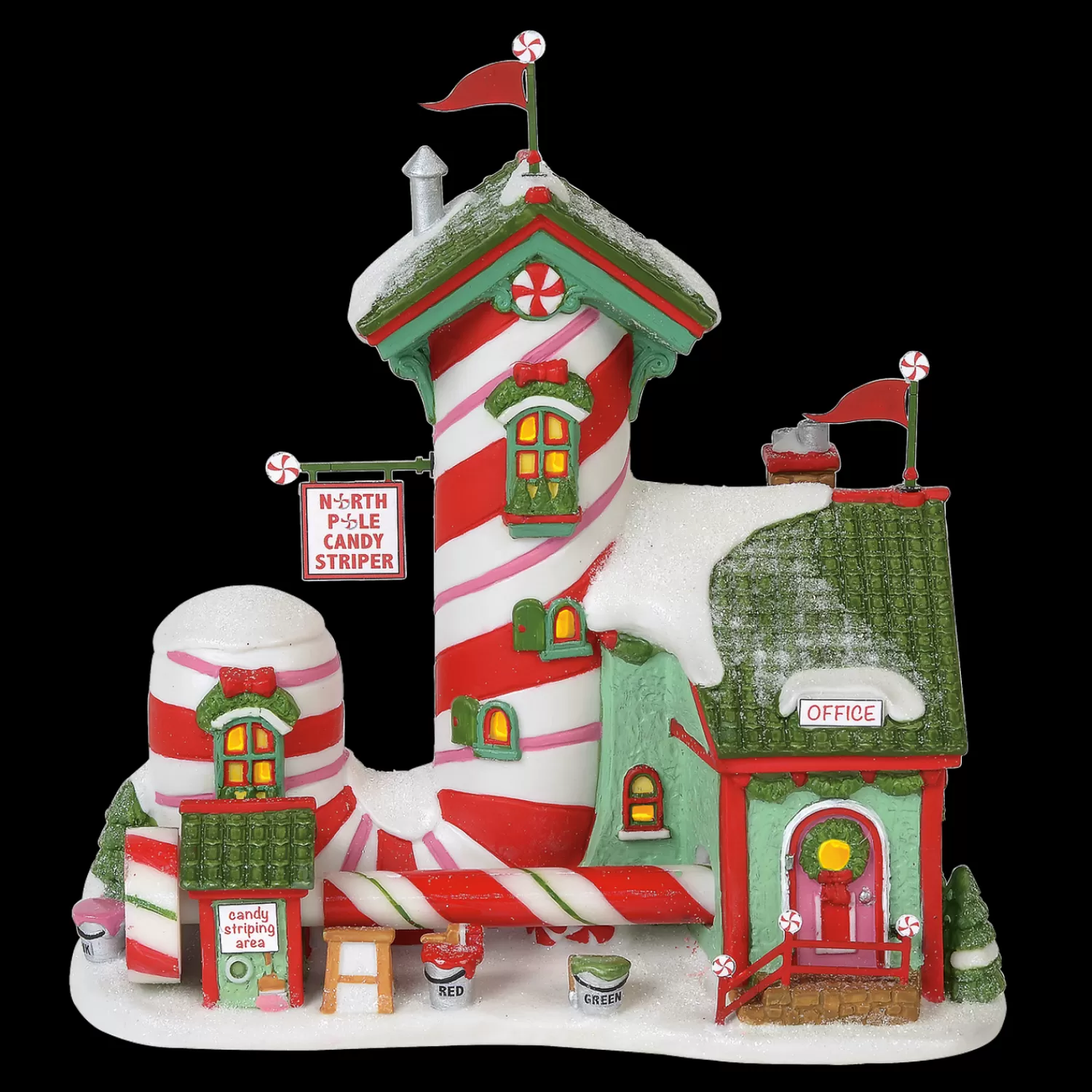 The Jolly Christmas Shop Jingle And Cocoa | Department 56 North Pole Village North Pole Candy Striper 6000613