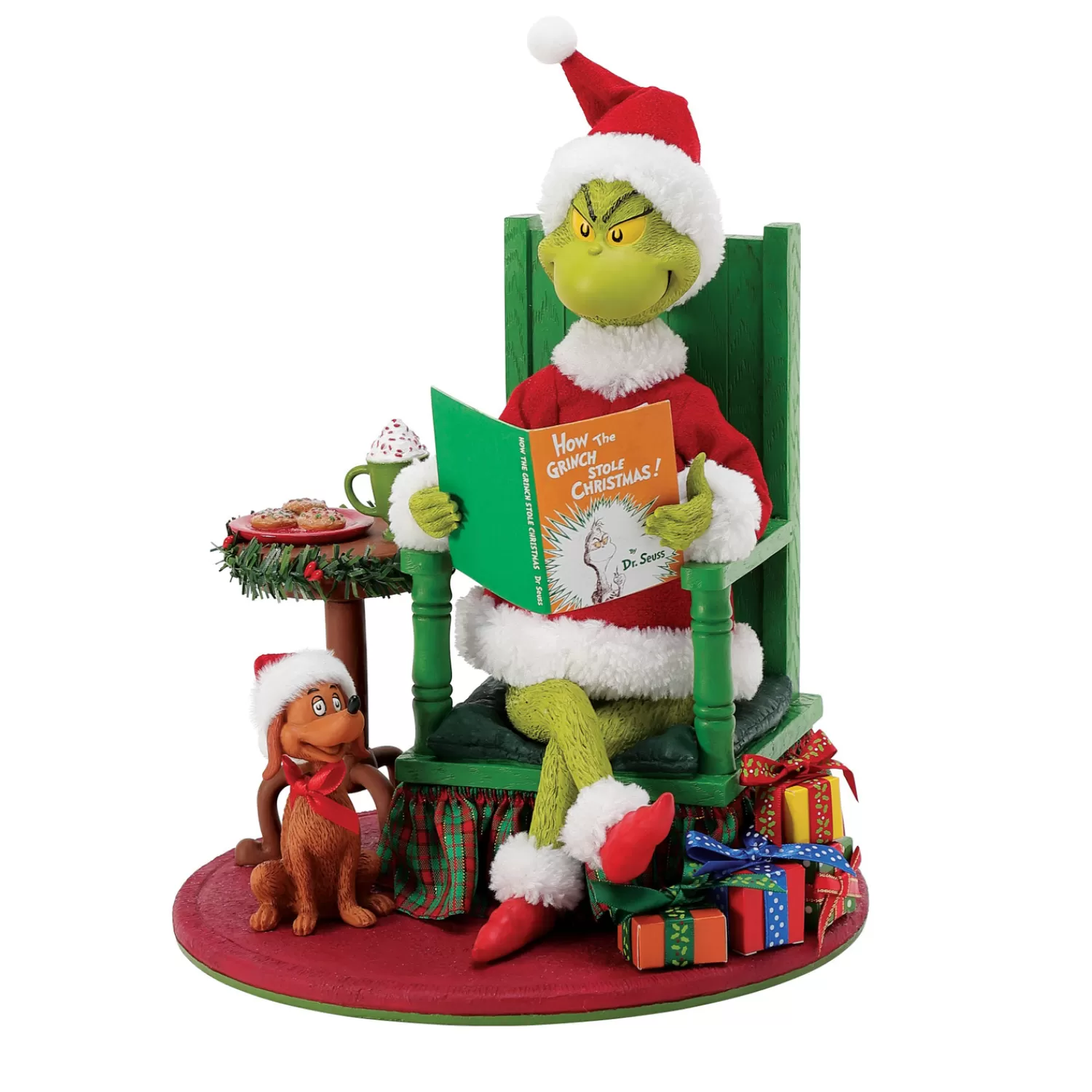 The Jolly Christmas Shop Grinch | Possible Dreams Santa | Department 56 Possible Dreams Bedtime Story Grinch Figure 6014778