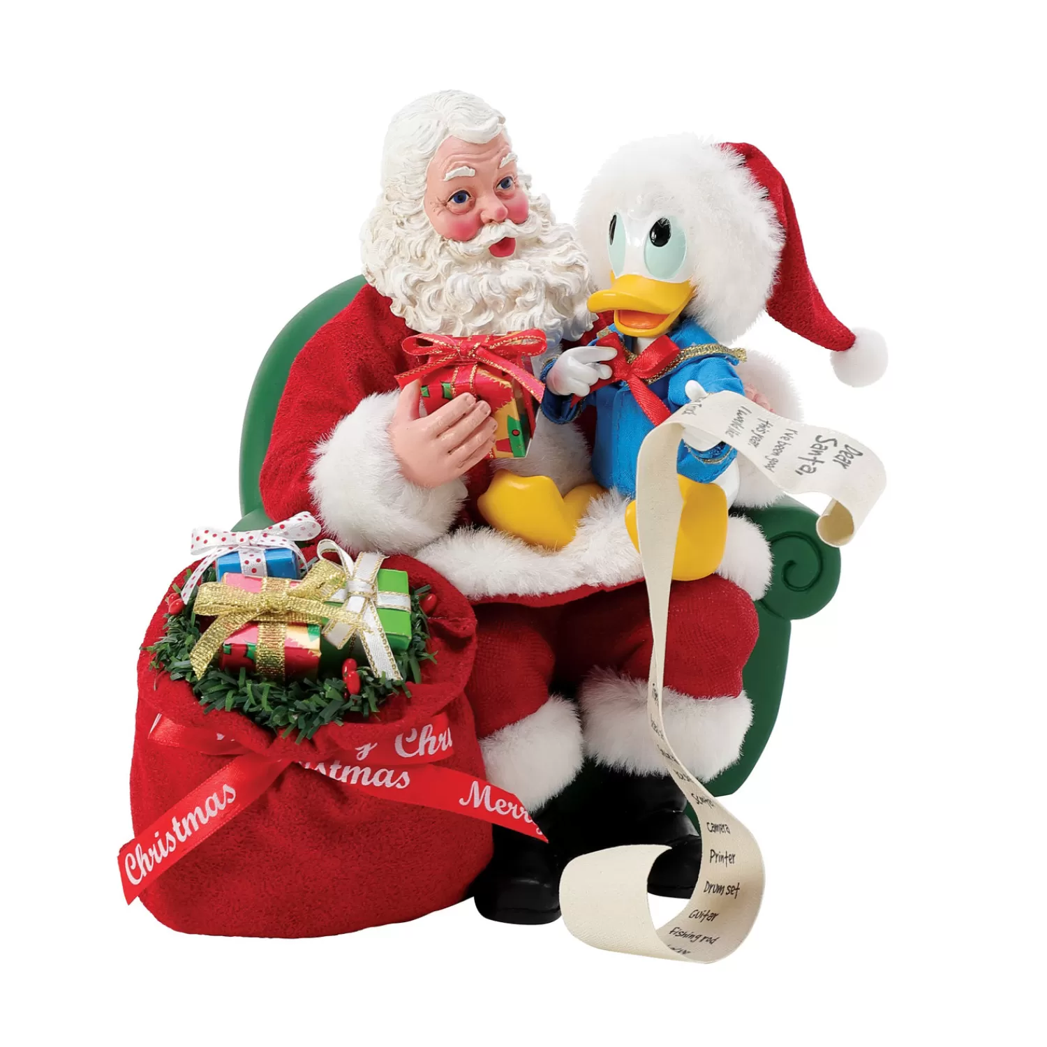 The Jolly Christmas Shop Disney | Possible Dreams Santa | Department 56 Possible Dreams Donald's Looong List Figure 6015233