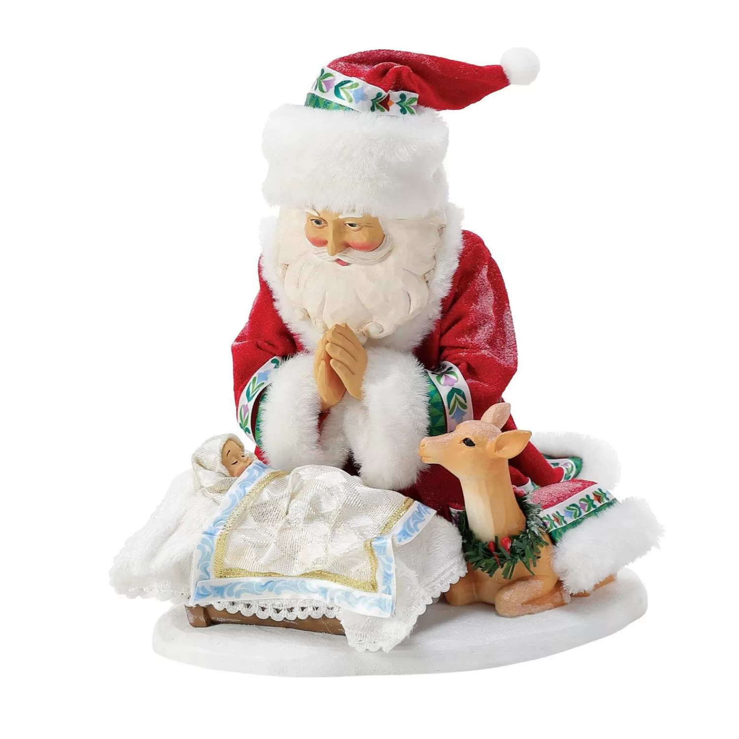 The Jolly Christmas Shop Santa Christmas Decorations | Religious | Department 56 Possible Dreams Jim Shore Limited Edition Wrapped In Love Santa Figure 6012197